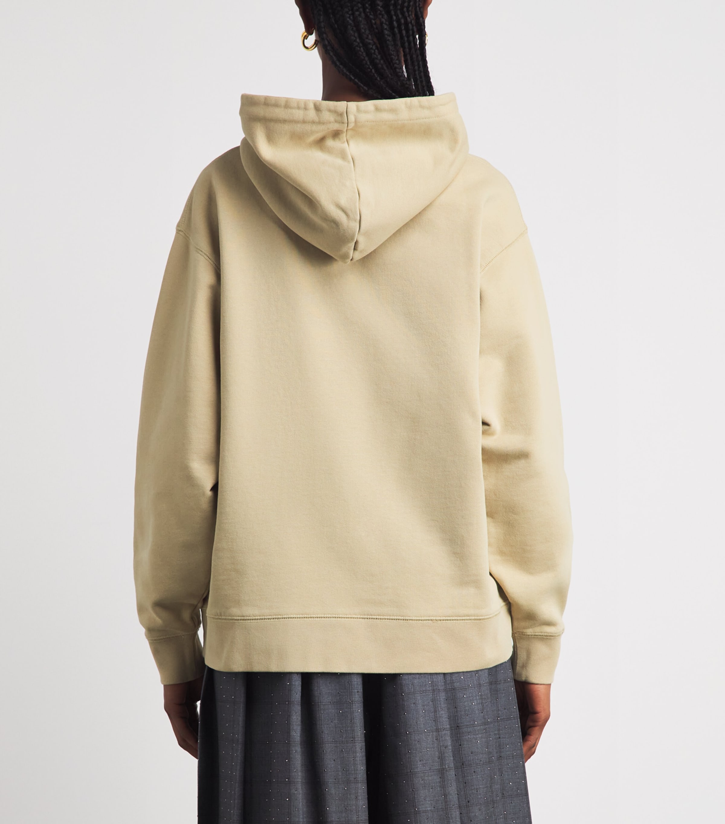 Barbour Womens Cotton Logo Hartland Hoodie Warm Trench Image 5
