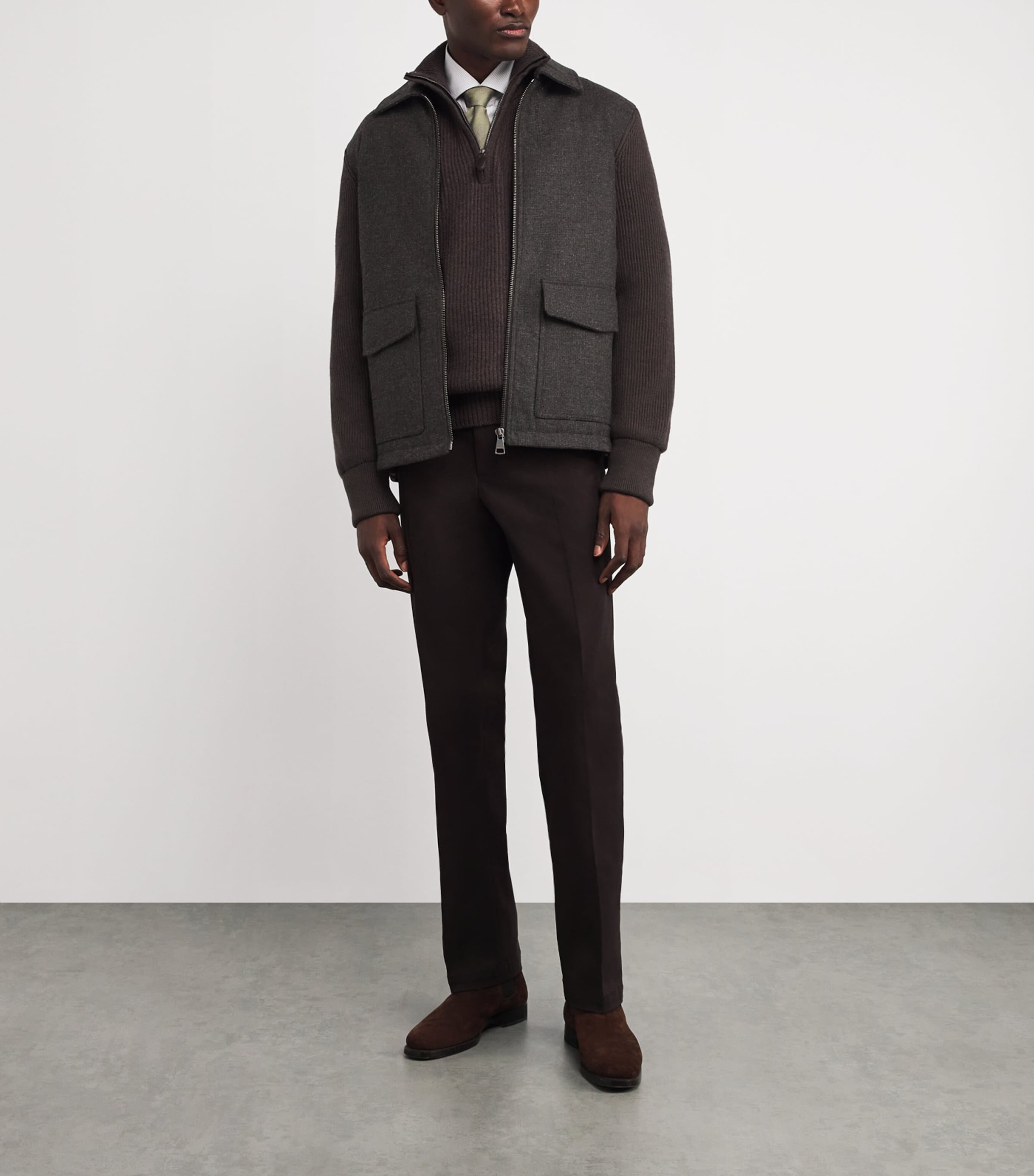 Merino Wool Wigmore Jacket PEPPERCORN Image 2