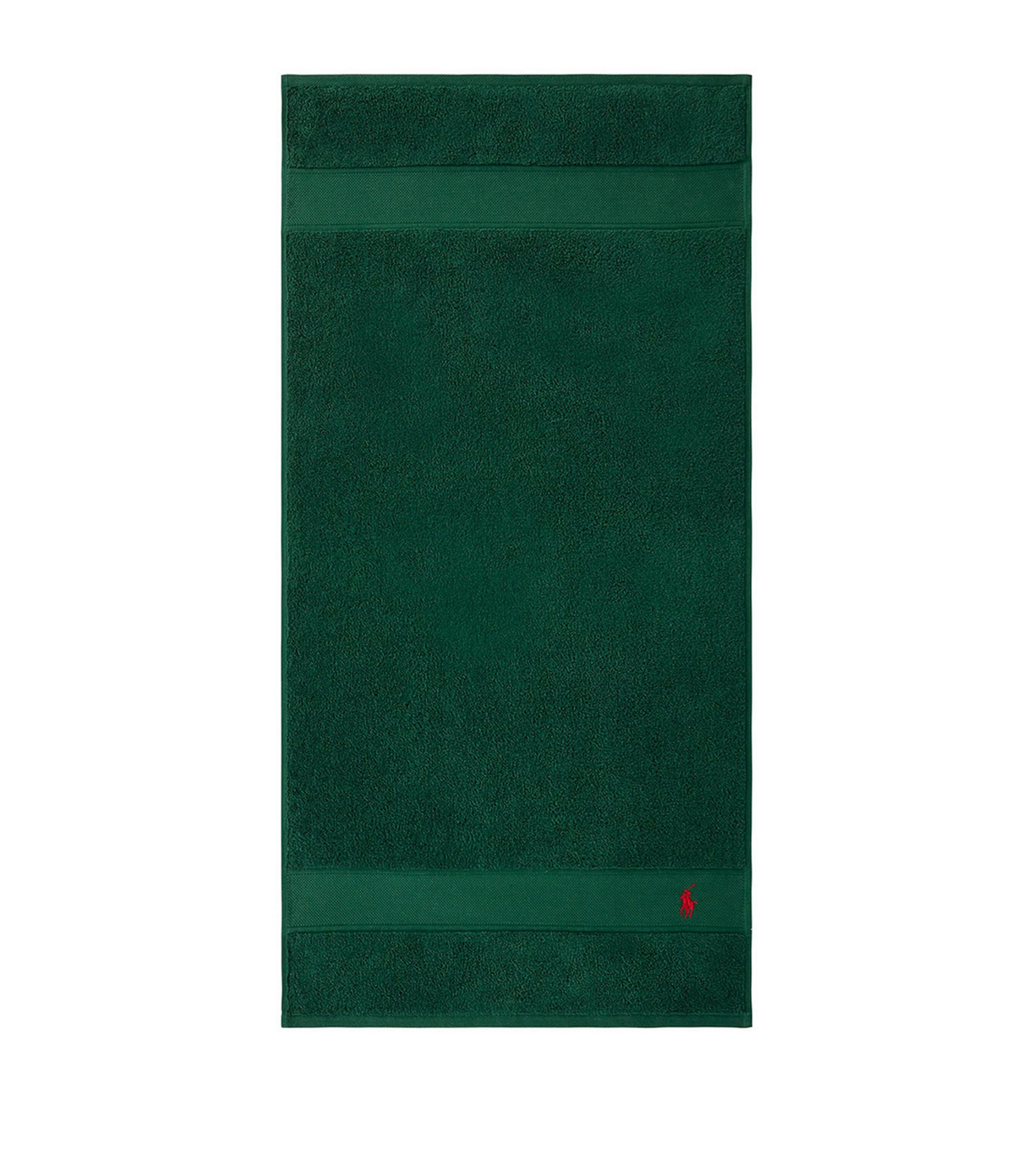 Ralph Lauren Home Polo Player Hand Towel (50cm x 100cm) College Green Image 4