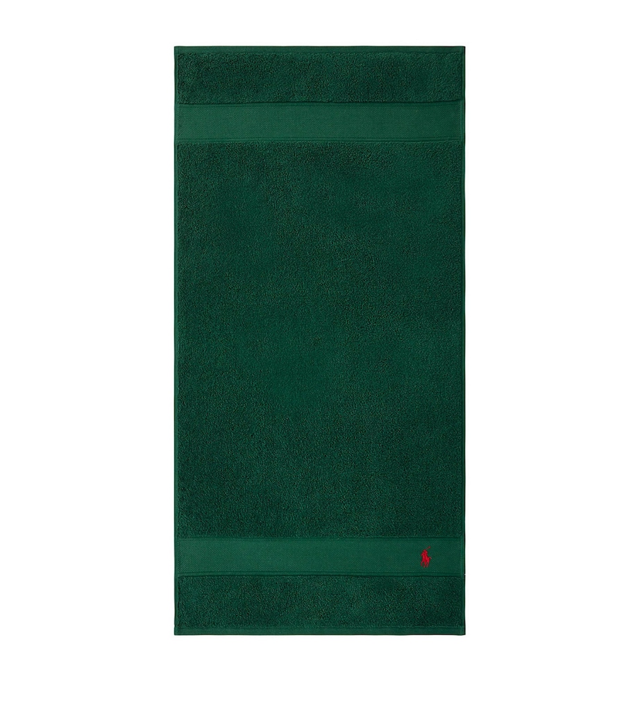 Ralph Lauren Home Polo Player Hand Towel (50cm x 100cm) College Green Image 4