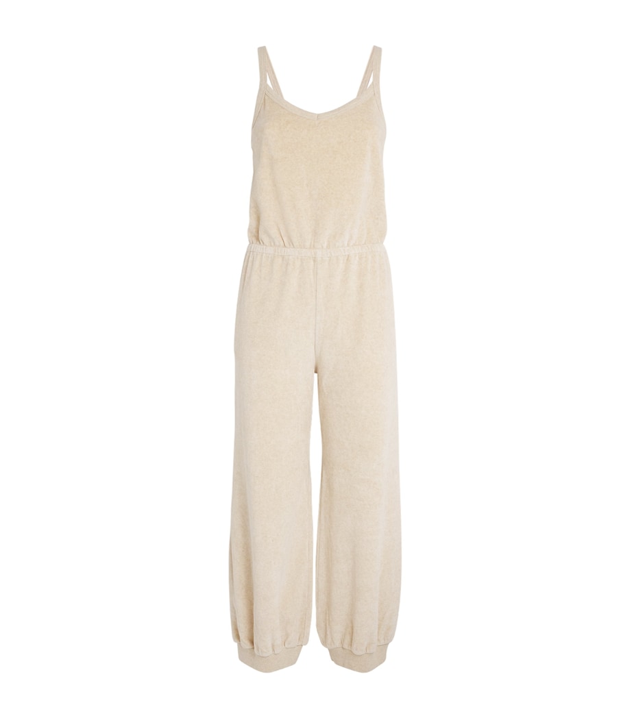 Cotton-Blend Giorgi Tank Jumpsuit OATMEAL HEATHER Image 1