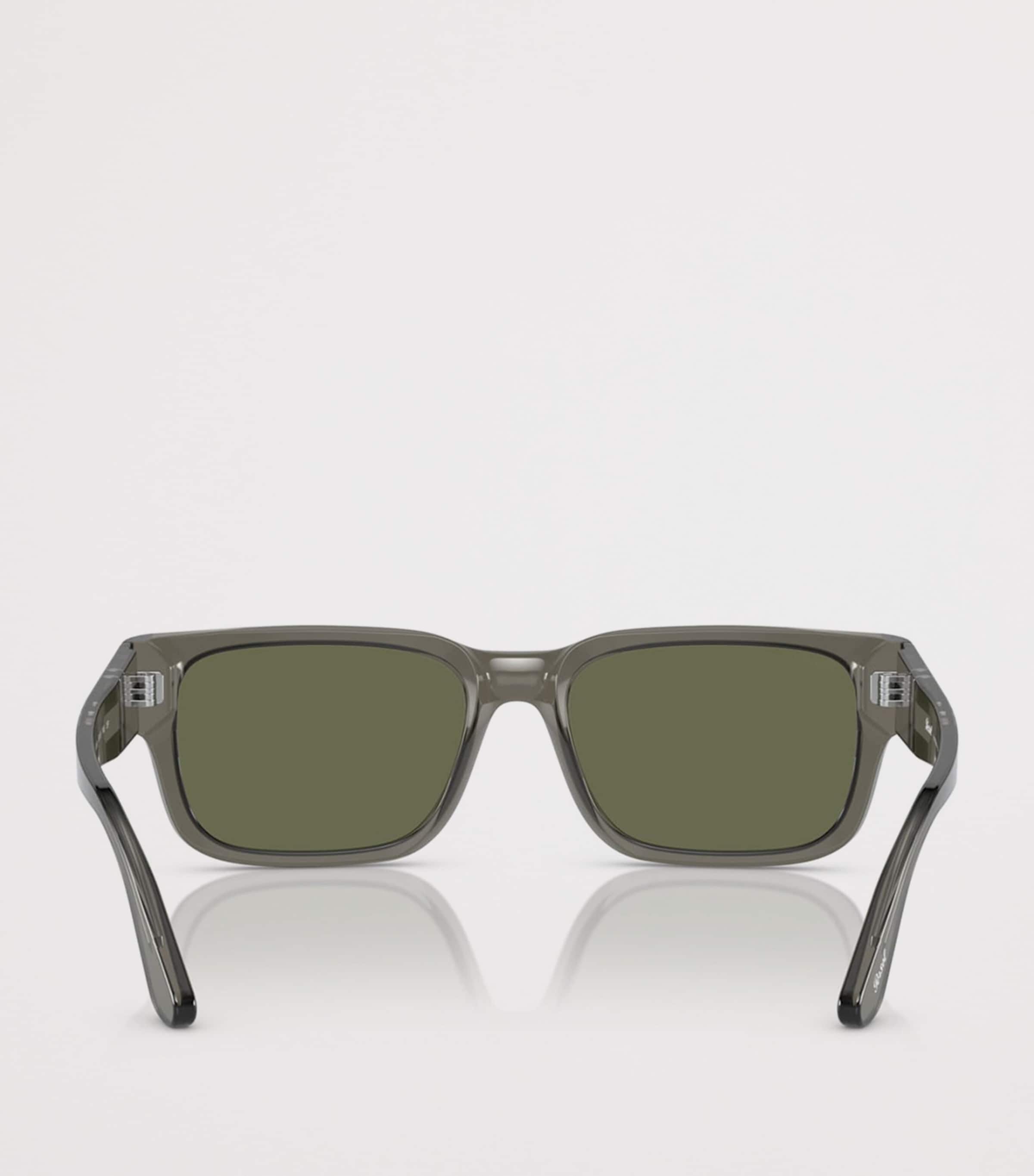 Persol Acetate Rectangle Sunglasses Grey Image 4