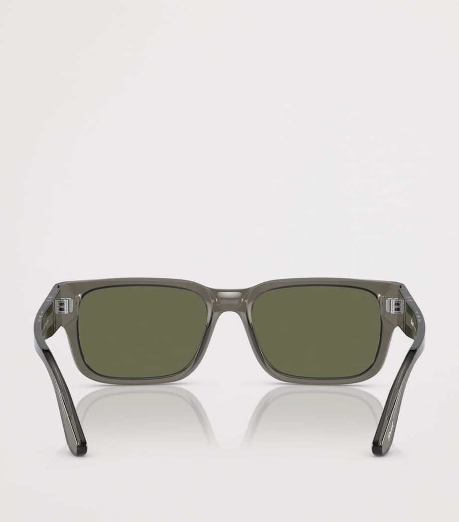 Persol Acetate Rectangle Sunglasses Grey Image 4