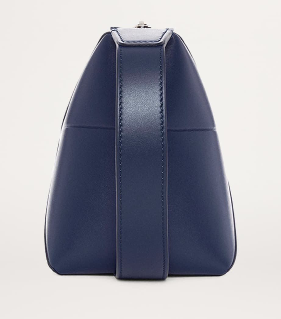 LOEWE Leather Puzzle Fold Wash Bag Abyss Blue Image 3