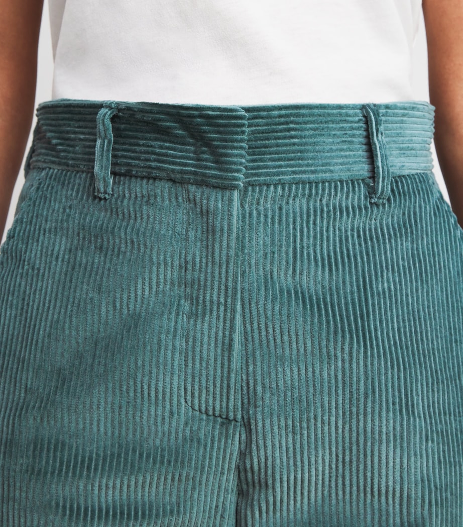 Corduroy Straight Trousers OIL Image 6