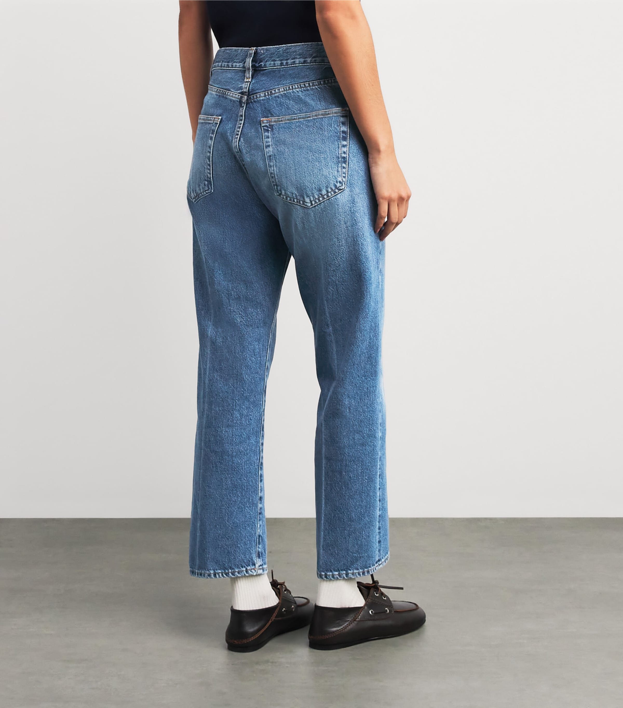 Vertical Crop Straight Jeans DRIFT Image 4