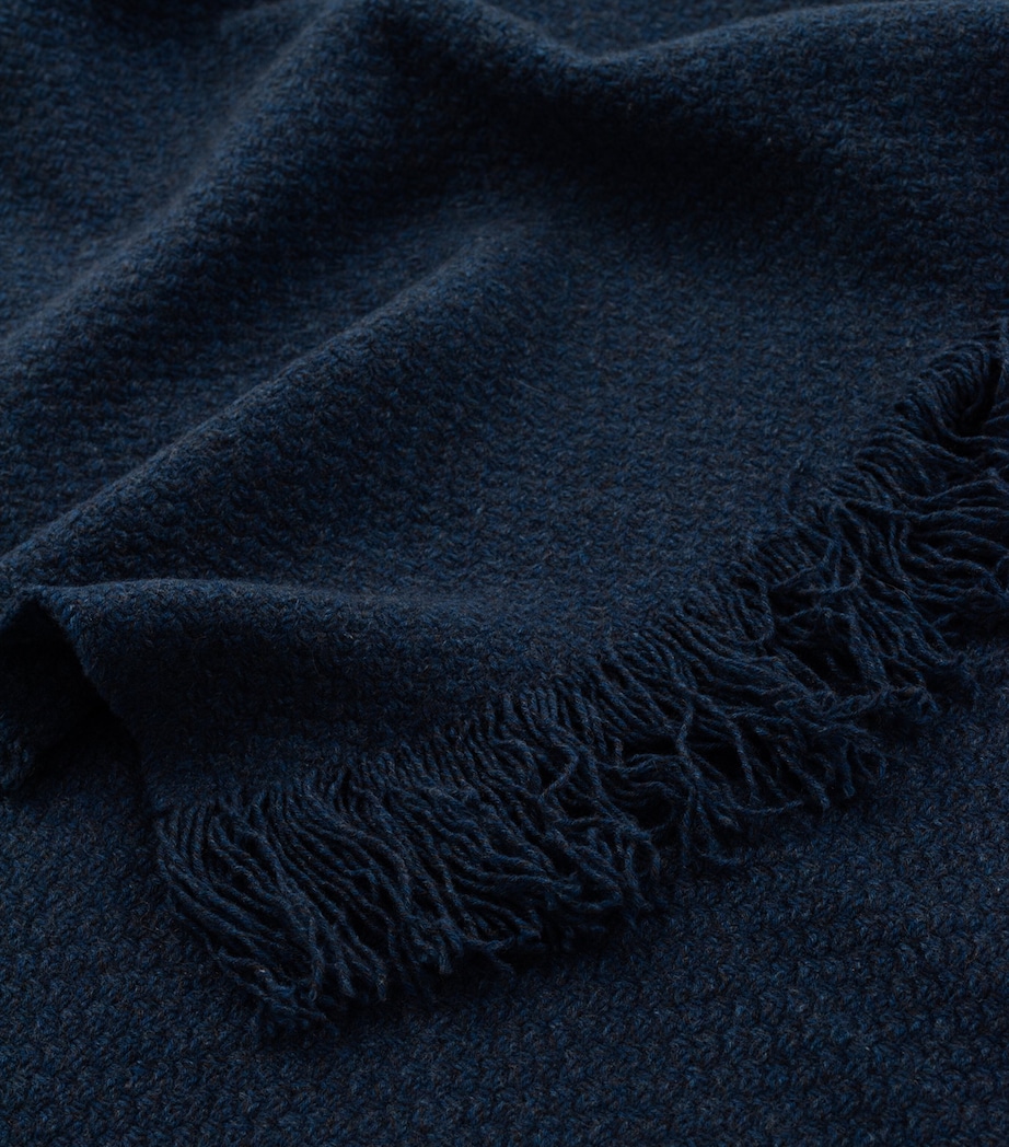 Begg x Co Cashmere Mossband Soul Throw (140cm x 180cm) Twilight Image 3
