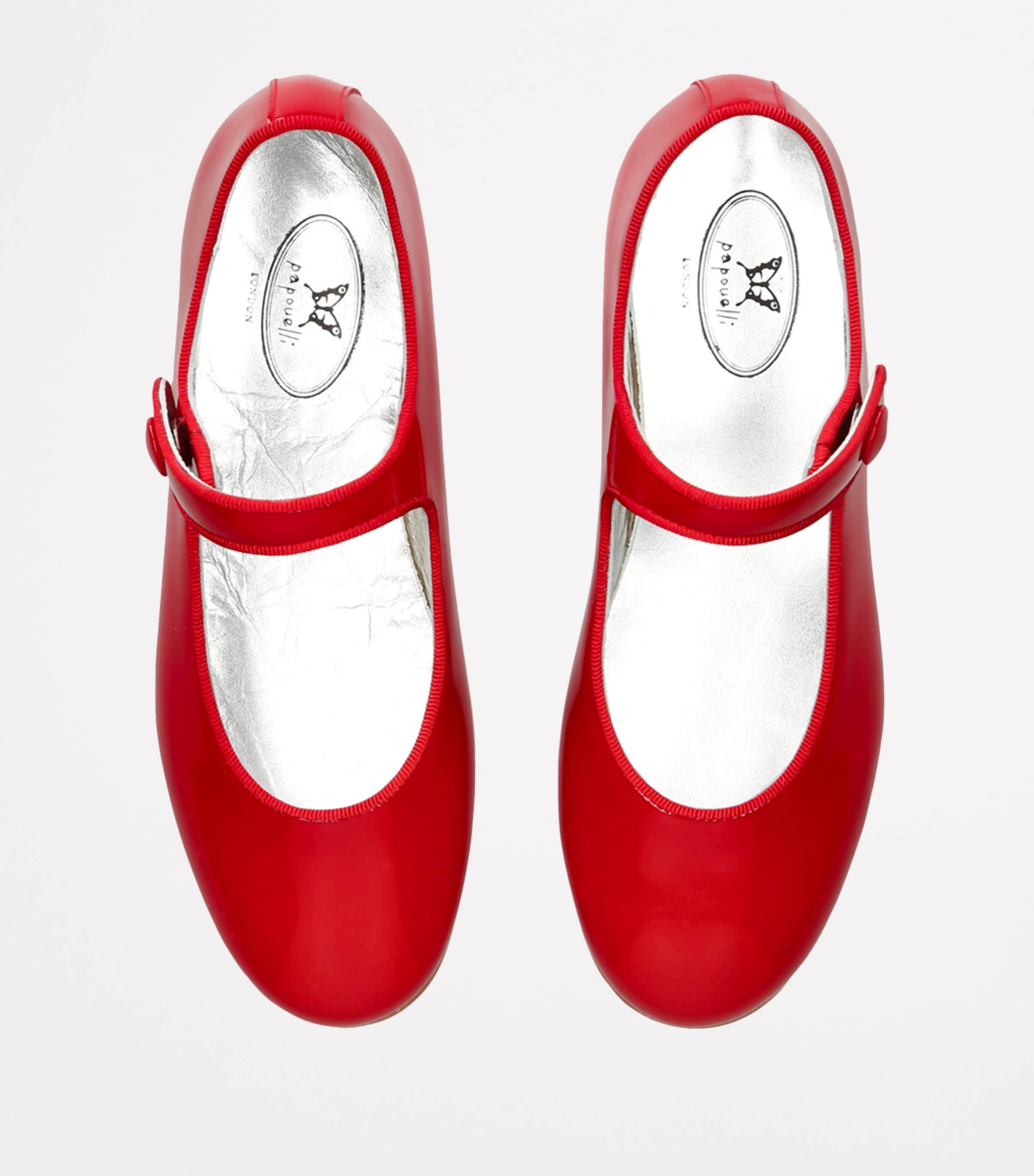 papouelli Patent Leather Angelica Mary Janes Red Image 4
