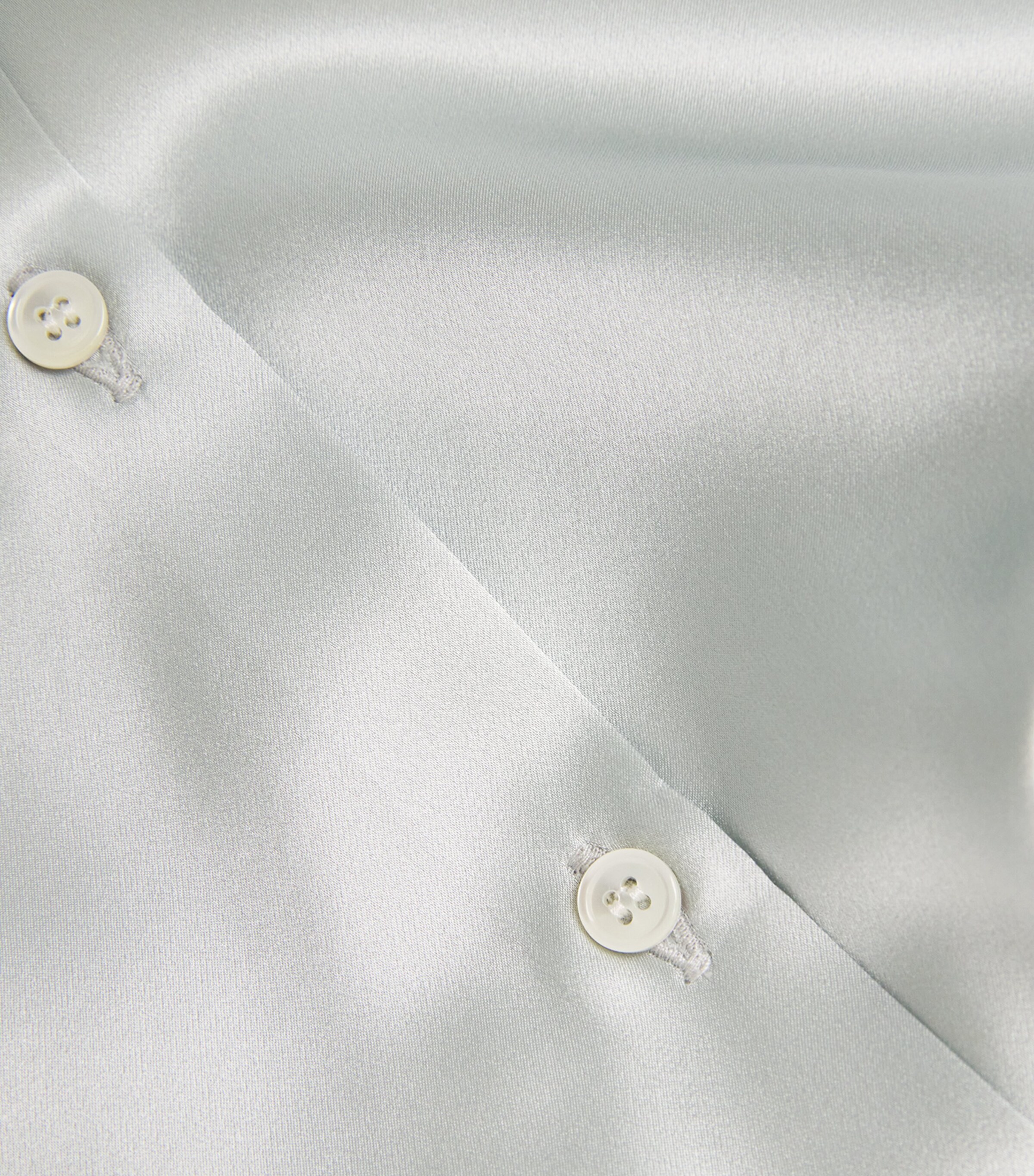 Laura Pitharas Womens Silk Neck-Tie Shirt Exclusive Ice Blue Image 6