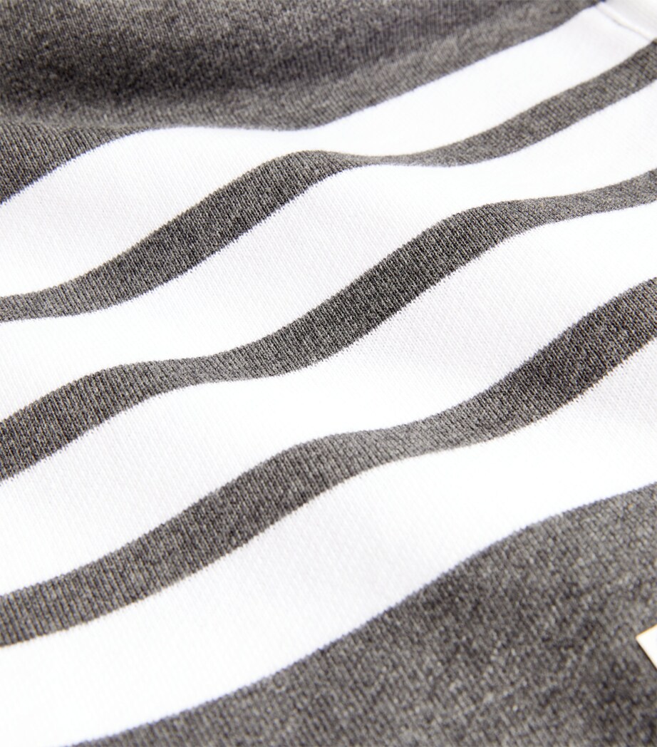 Four-Stripe Shorts DARK GREY Image 5