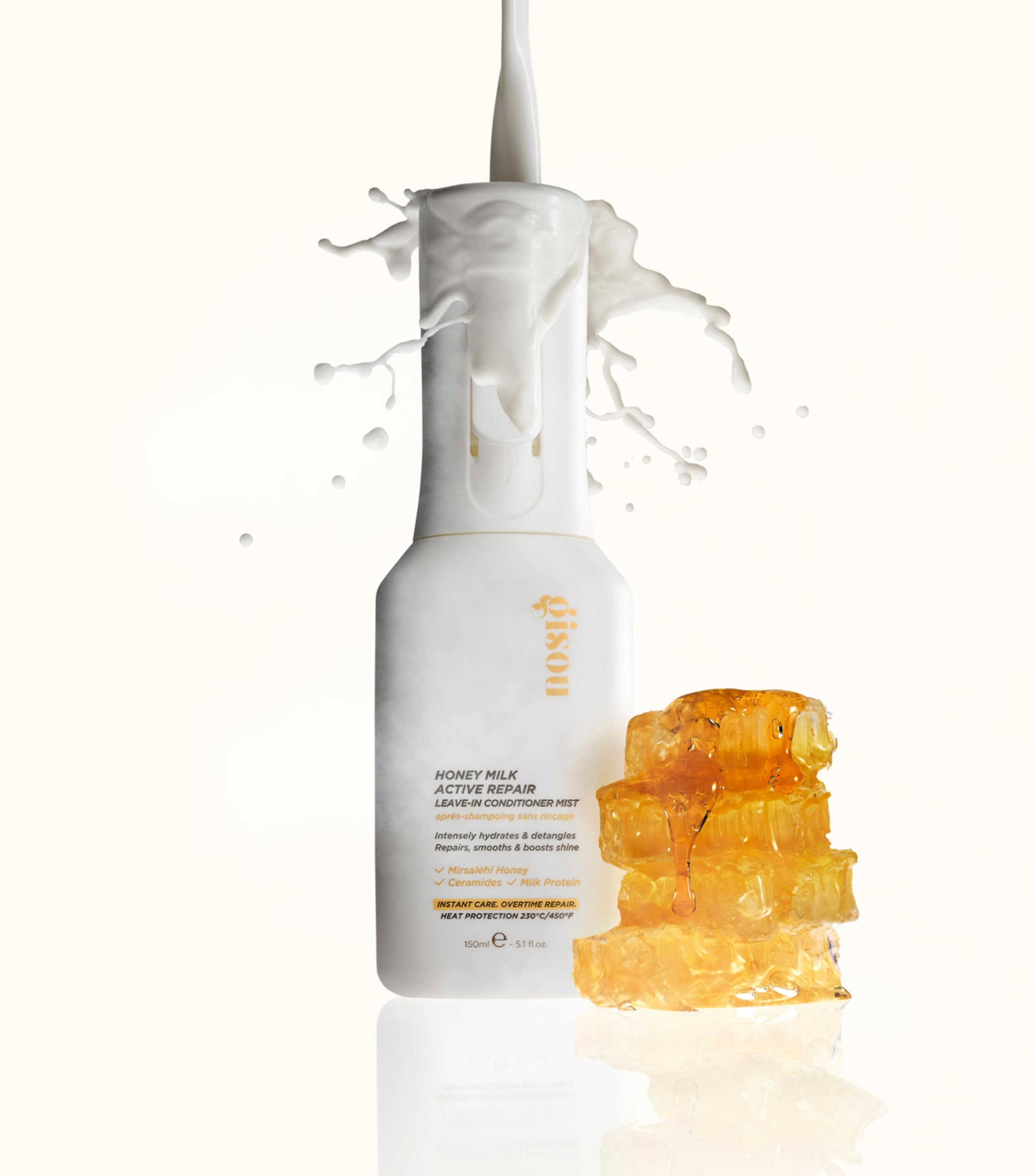 Gisou Honey Milk Active Repair Leave-In Conditioner Mist (150ml) Image 5