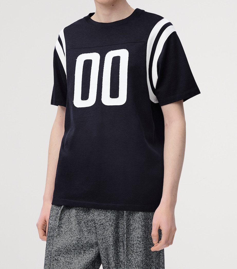 Collegiate Patch T-Shirt BURGUNDY Image 3