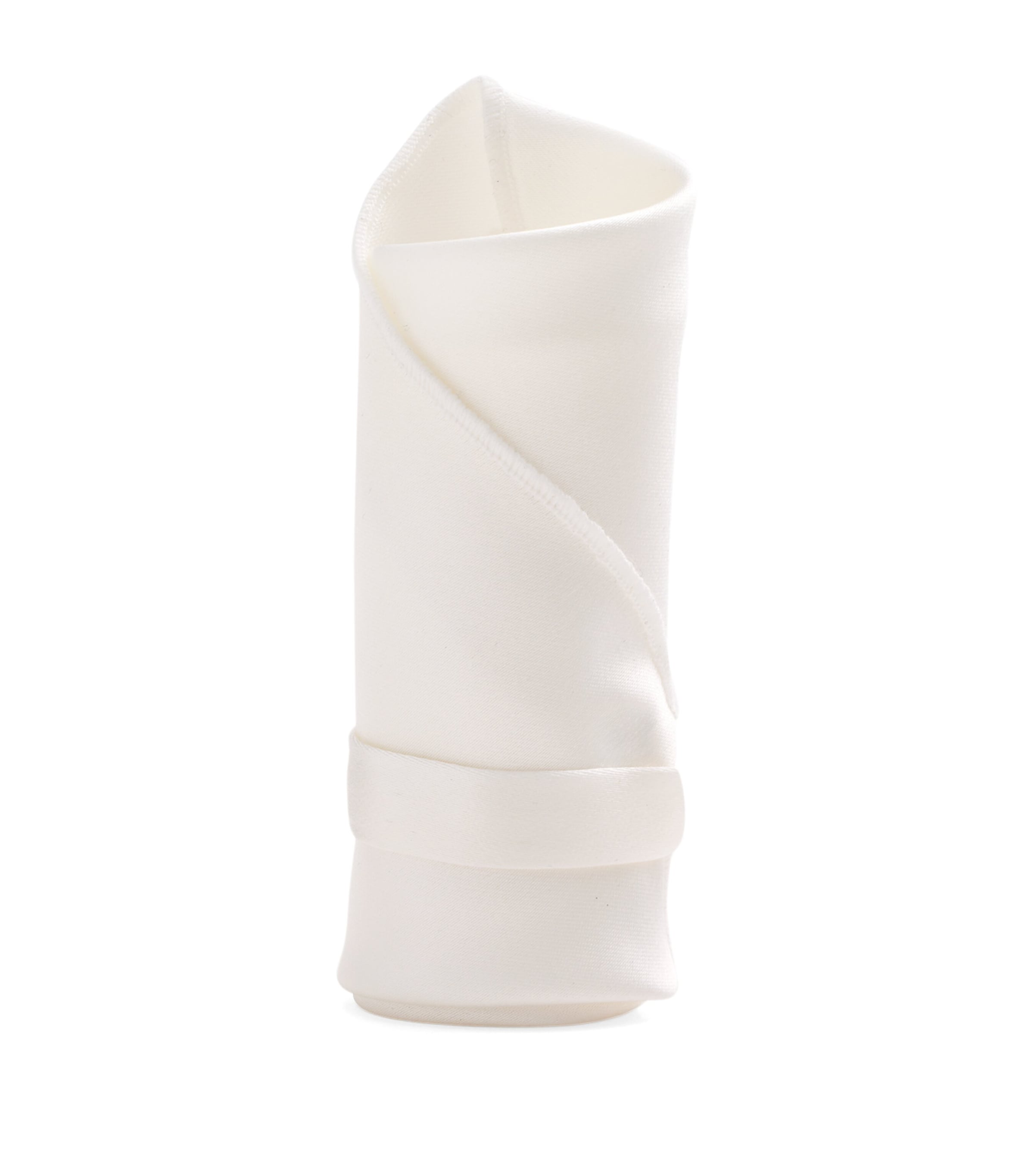 HYOUMANKIND Silk Face Cloth and Hair Tie Bundle White Image 6