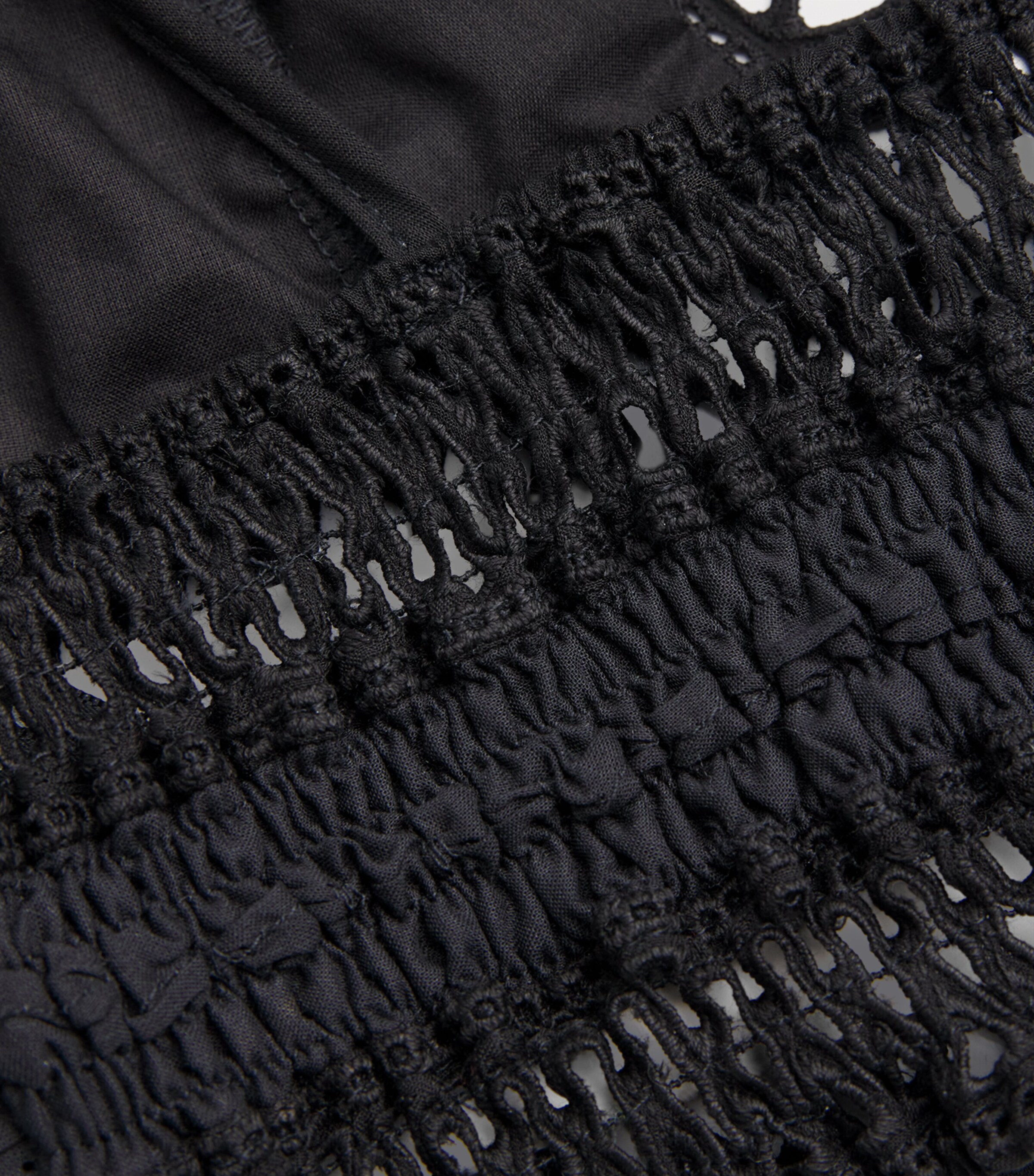 Netted Bralette Top BLACK Image 5