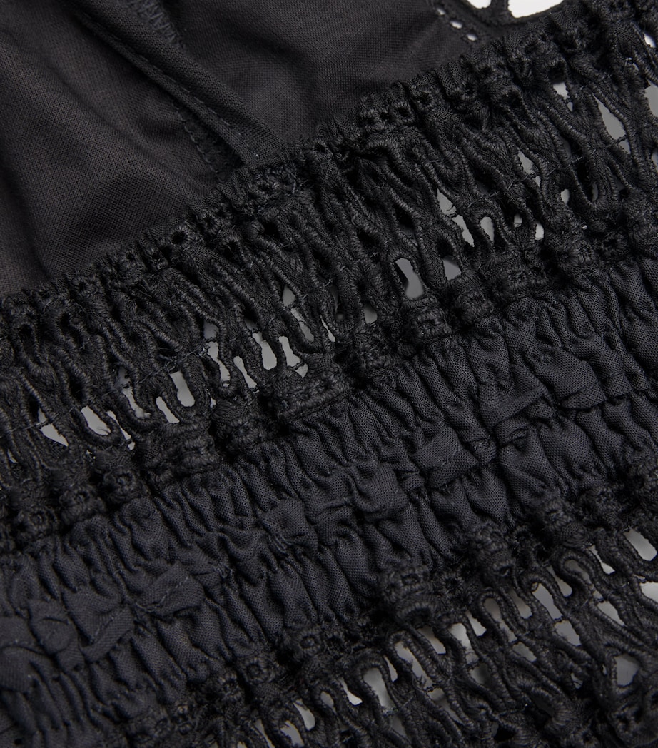 Netted Bralette Top BLACK Image 5