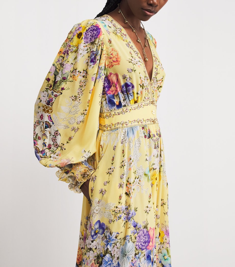 Silk Darling Buds Maxi Dress DARLING BUDS DARLBUD Image 4