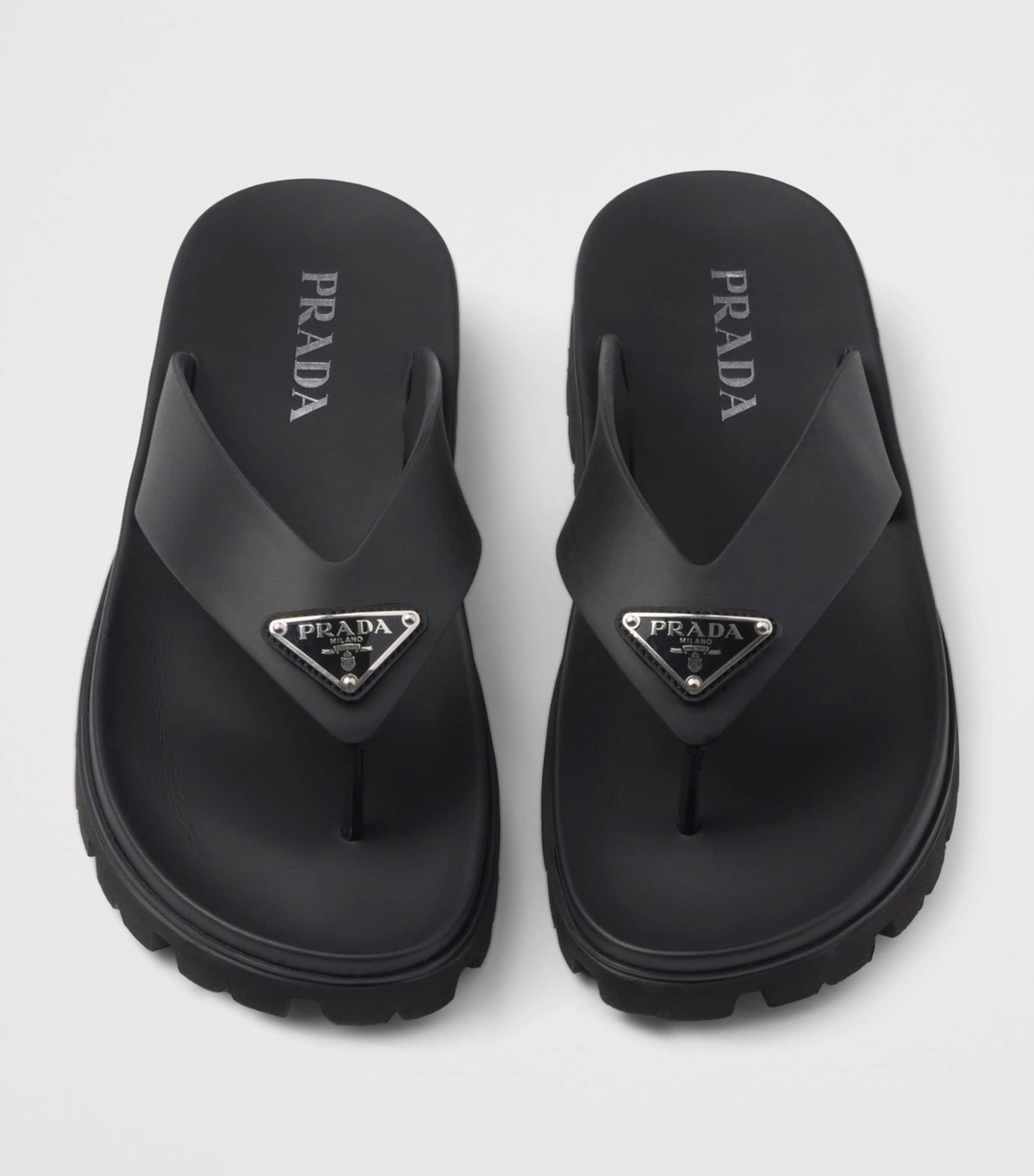 Rubber Logo Thong Sandals F0002 Image 4