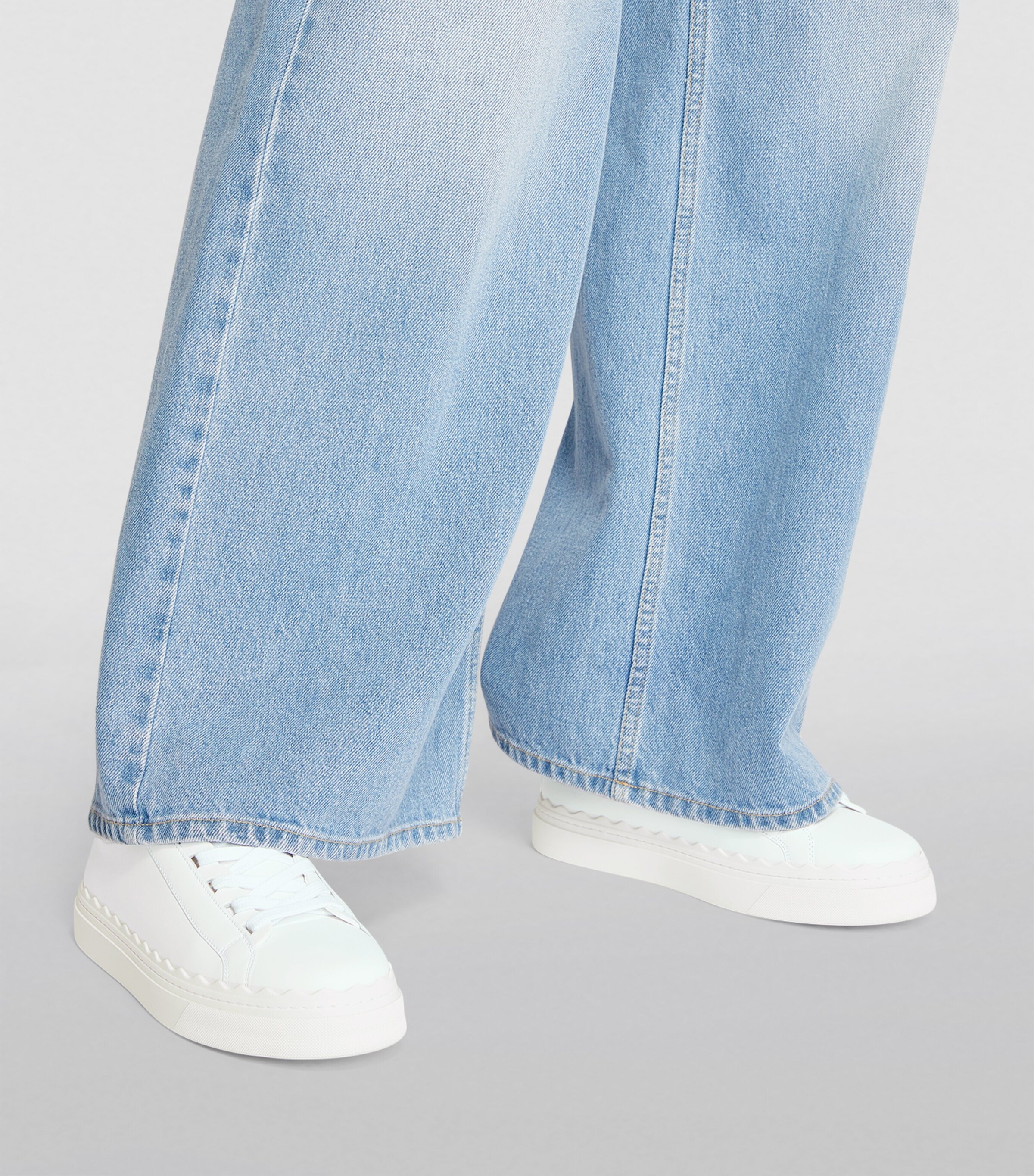 Leather Lauren Sneakers WHITE Image 2