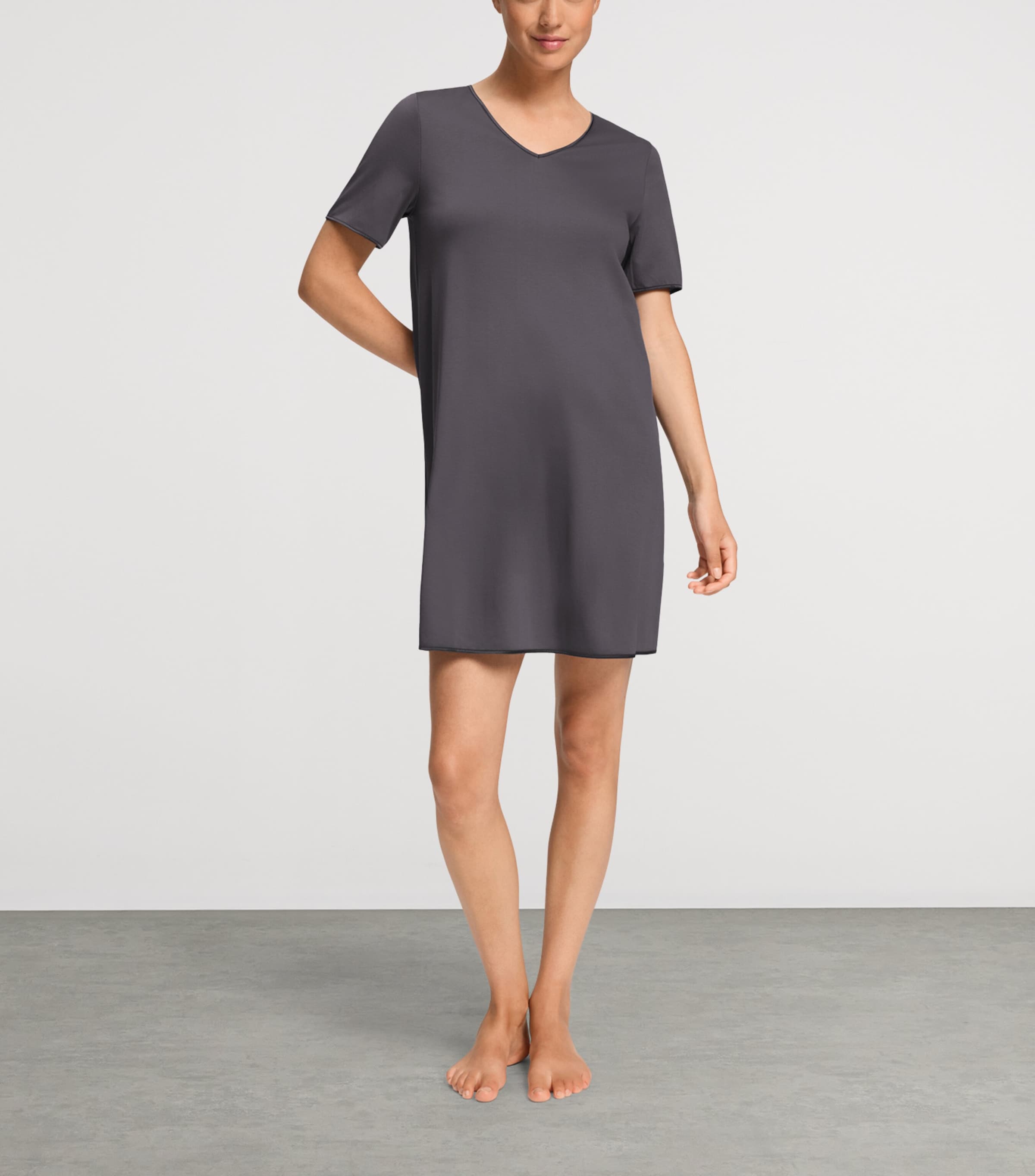 Hanro Womens Cotton Silk Nightdress Boulevard Image 2