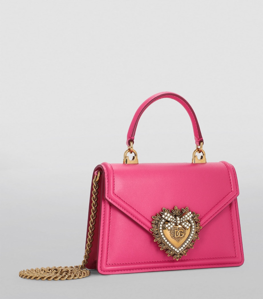 Leather Devotion Shoulder Bag 8H412-SHOCKING PINK Image 2