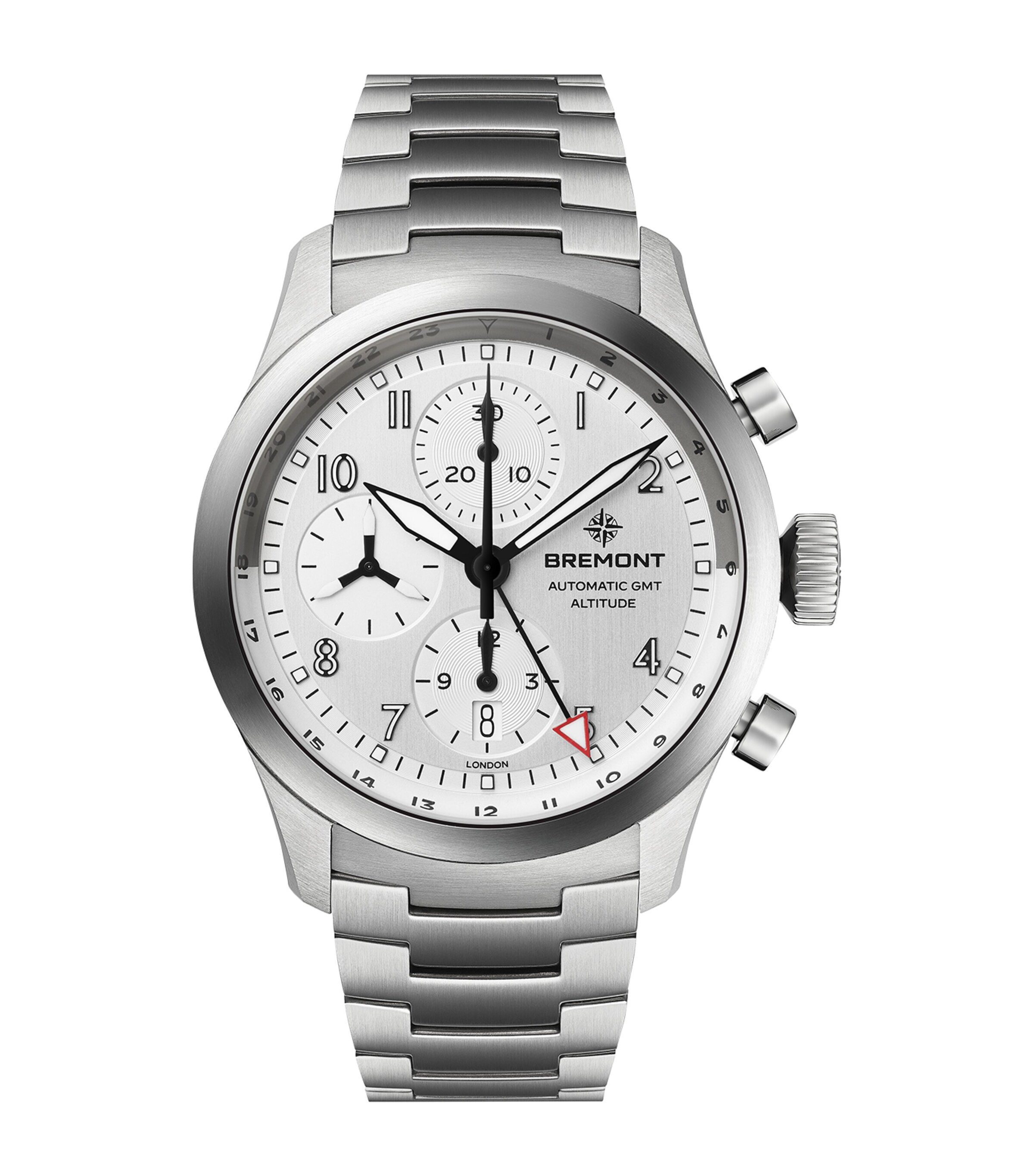Bremont Sterling Silver Altitude Chronograph GMT 42mm Silver Image 1