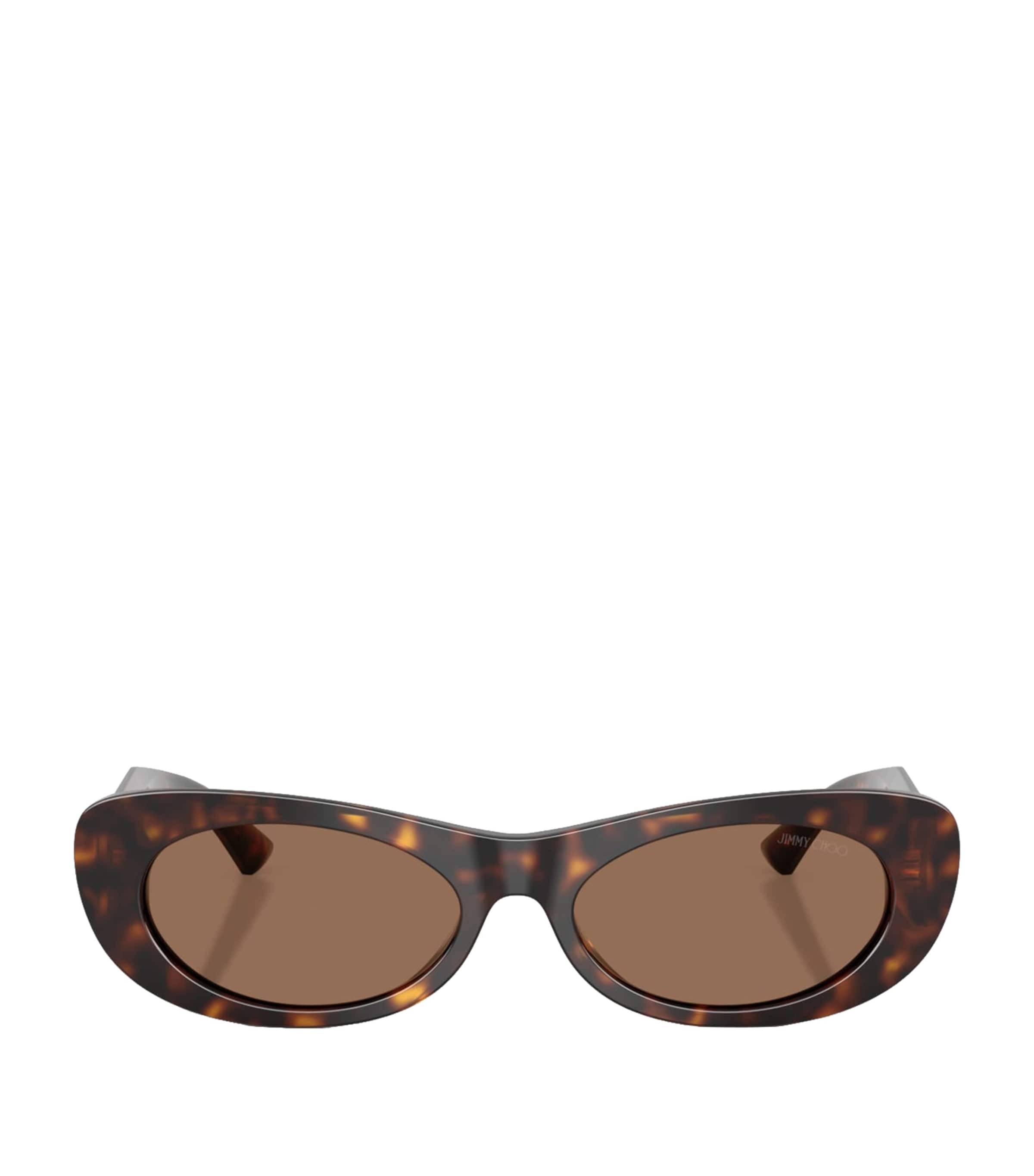 Jimmy Choo Jc 5038bu 500273 54mm Womens Oval Sunglasses In Brown