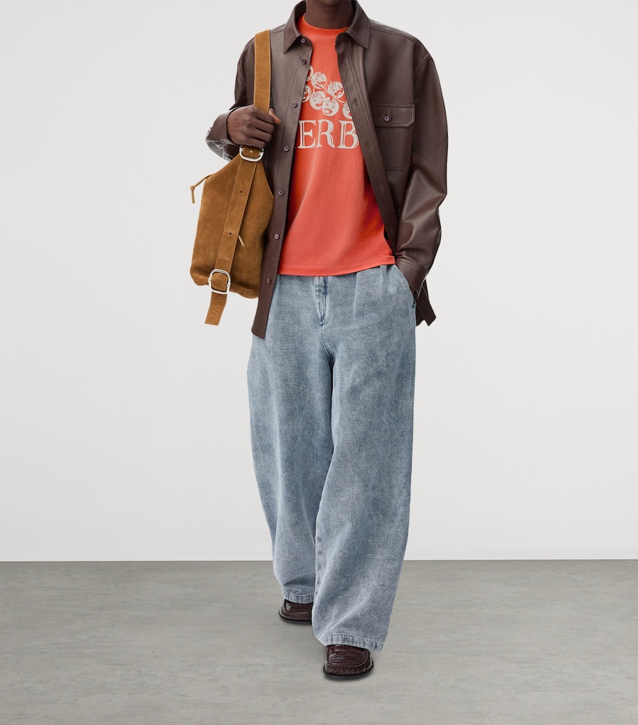 Cotton Tomato Print T-Shirt ORANGE Image 2