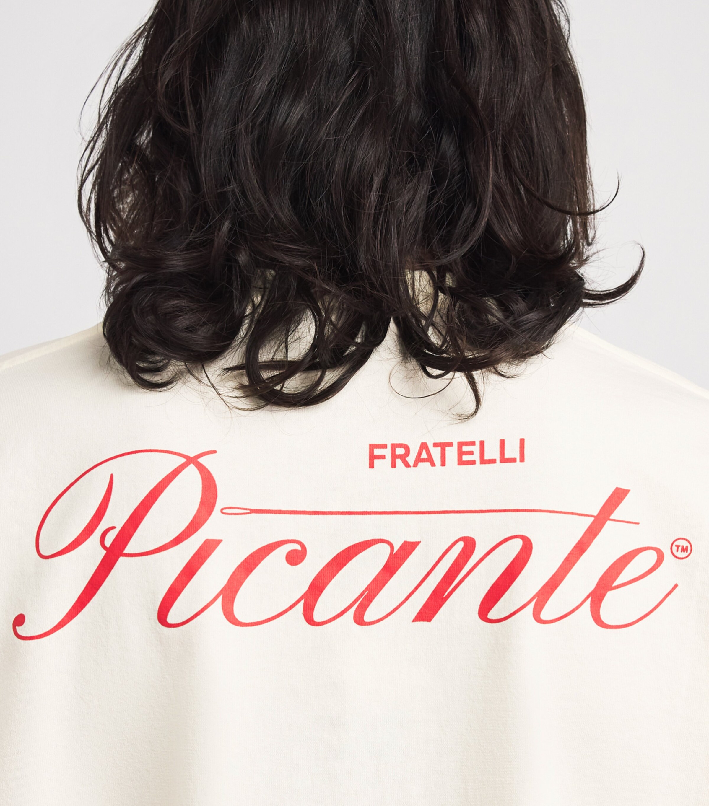 Picante Mens Organic Cotton Tailor Logo T-Shirt Ivory Image 3
