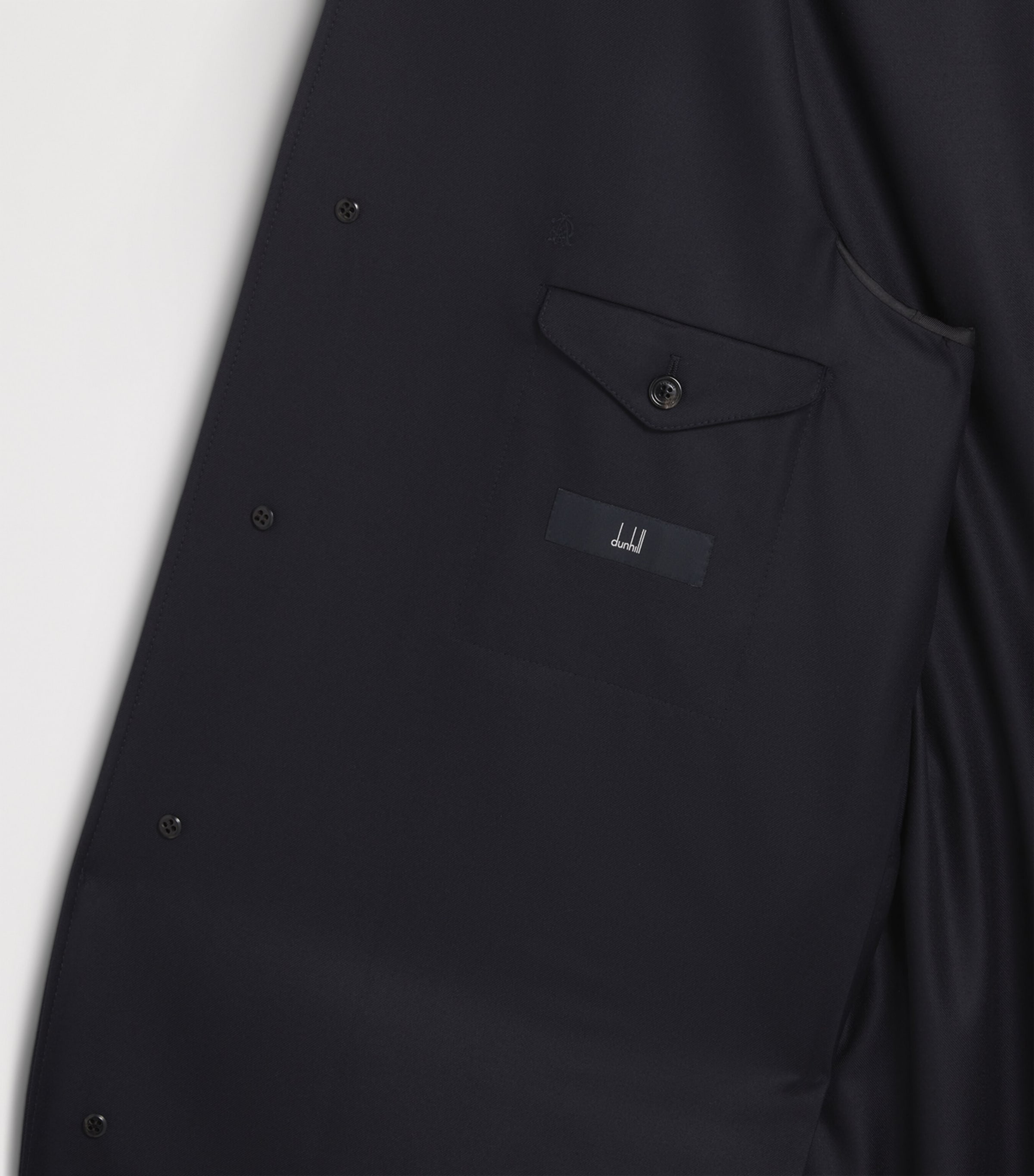 Wool Super 180s Balmacaan Coat 416HOUSE NAVY Image 9