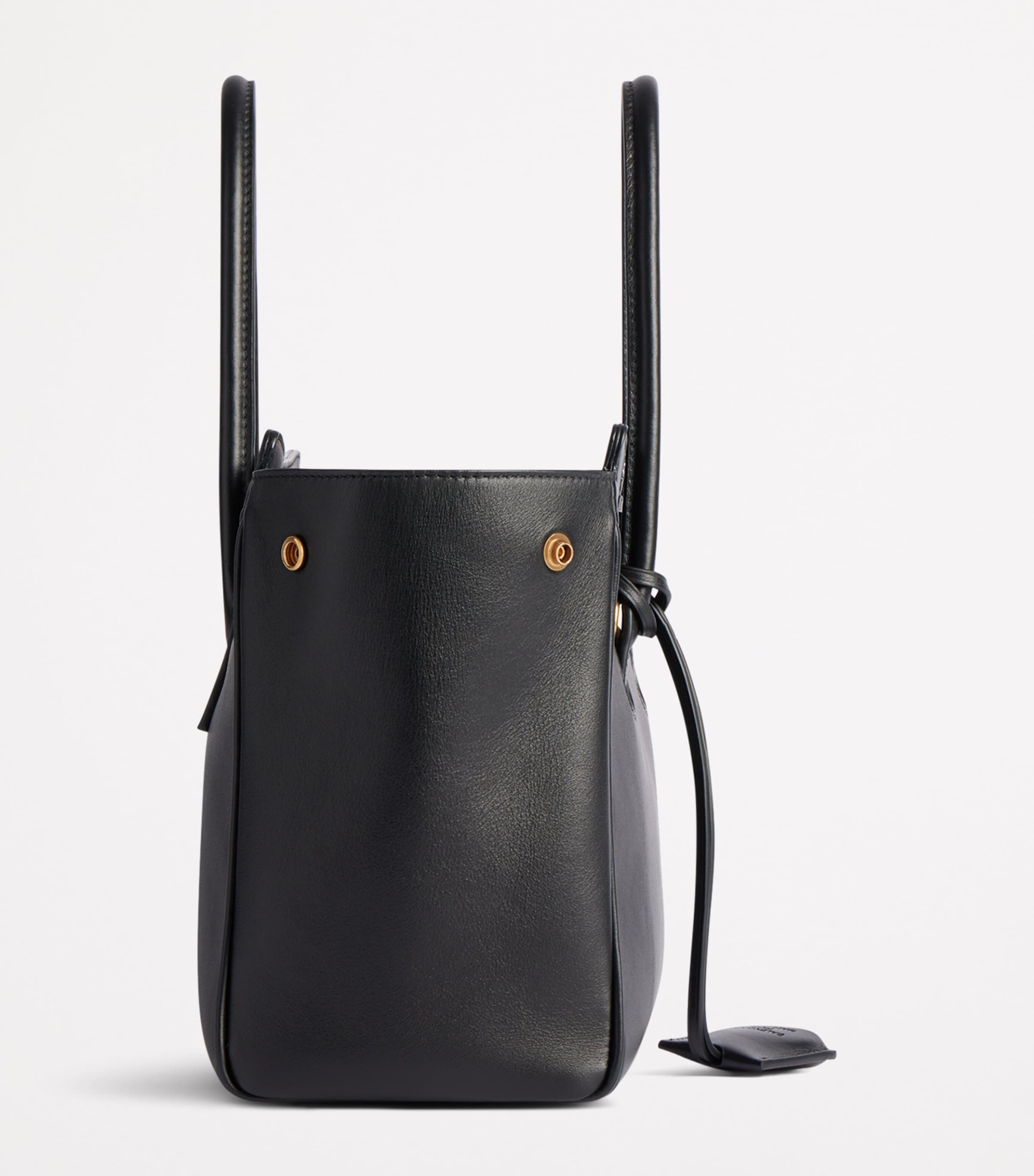 Balenciaga Mini Leather Hampton Top-Handle Bag | Harrods US