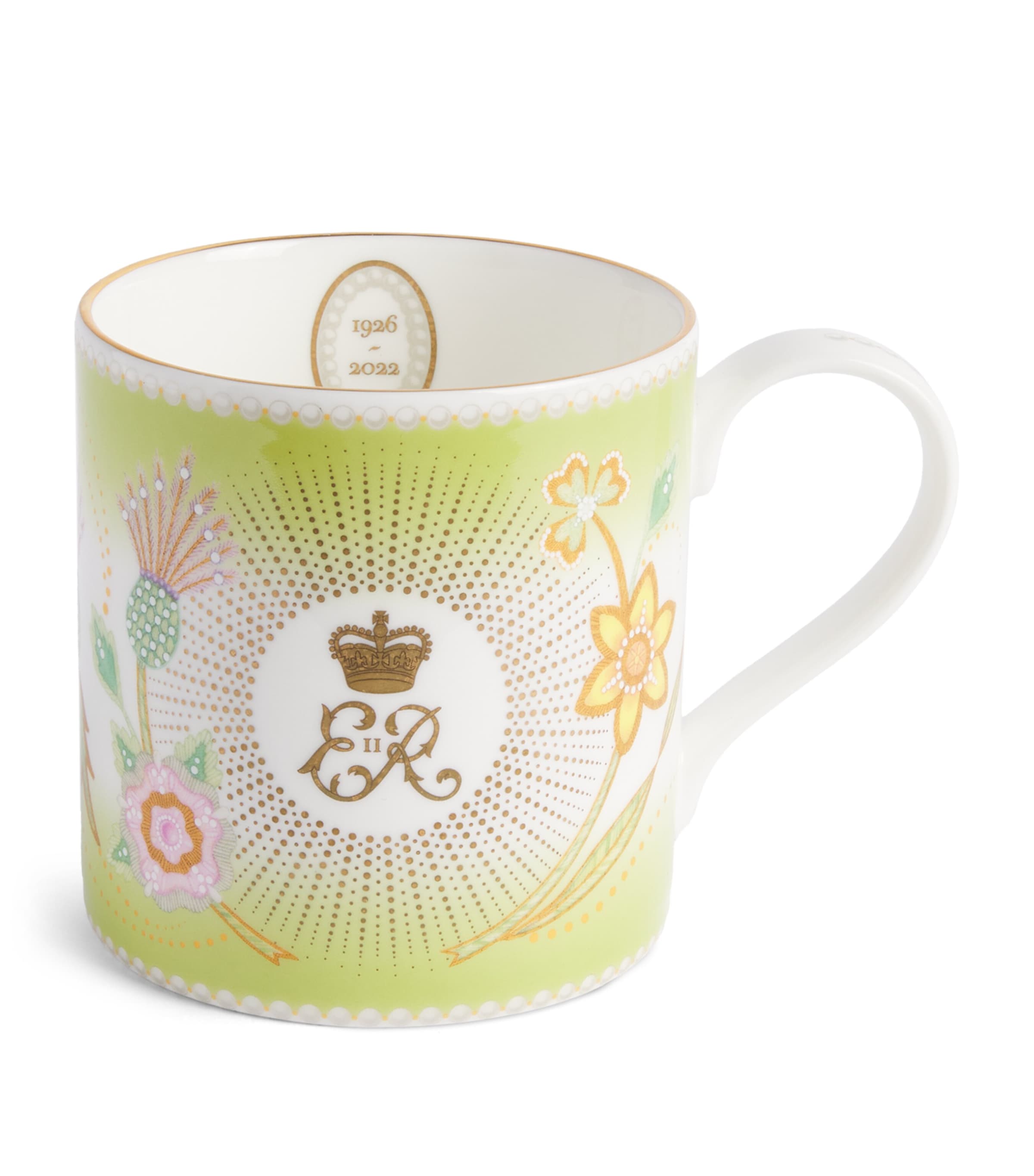 Harrods Fine Bone China Queen Elizabeth II Centenary Mug Image 1