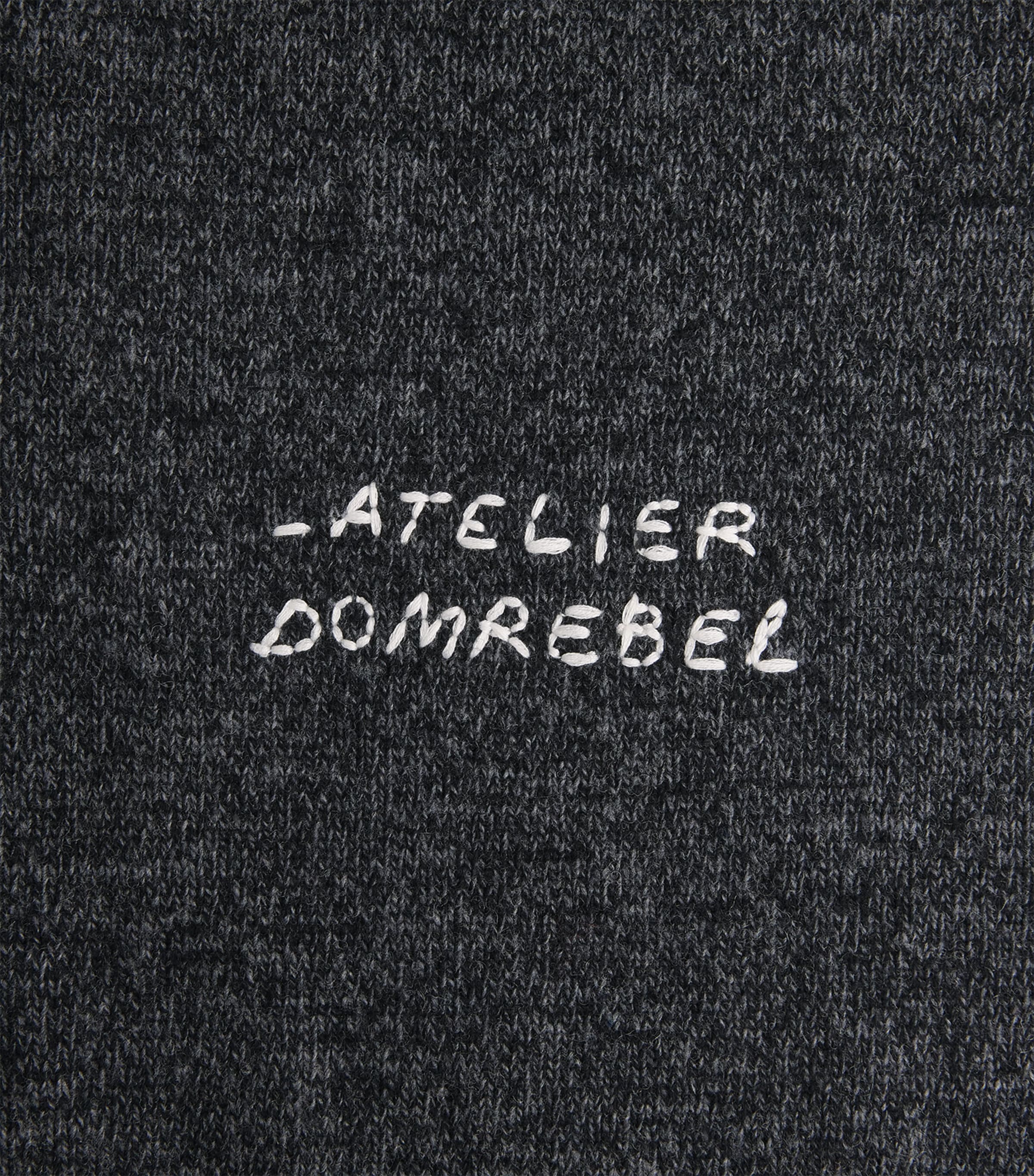 DOMREBEL Mens Wool-Blend Renegade Sweater Charcoal Image 6