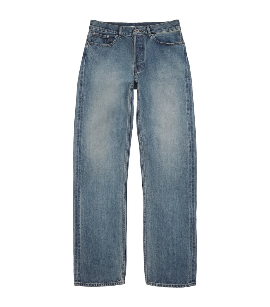 JW Anderson Mens Selvedge Denim Straight Jeans Mid Blue Image 1
