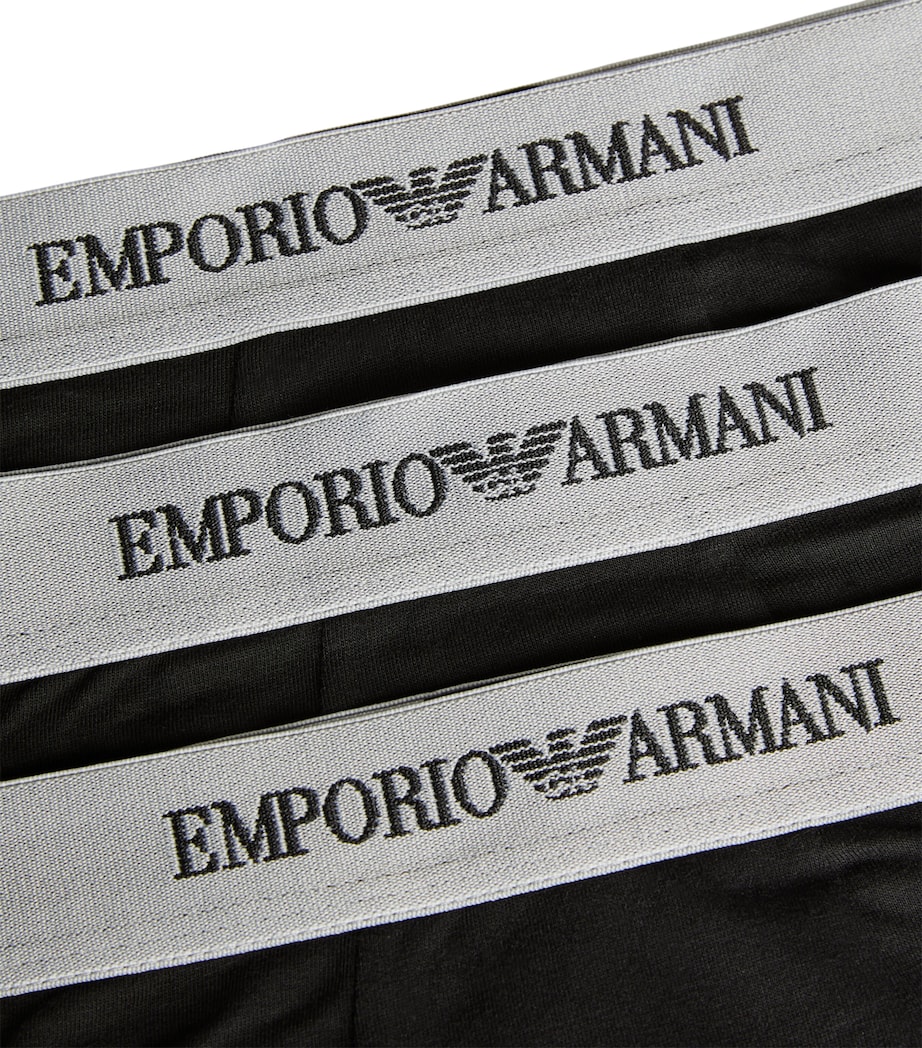 Stretch-Cotton Trunks (Pack of 3) 00120 - BLK Image 5