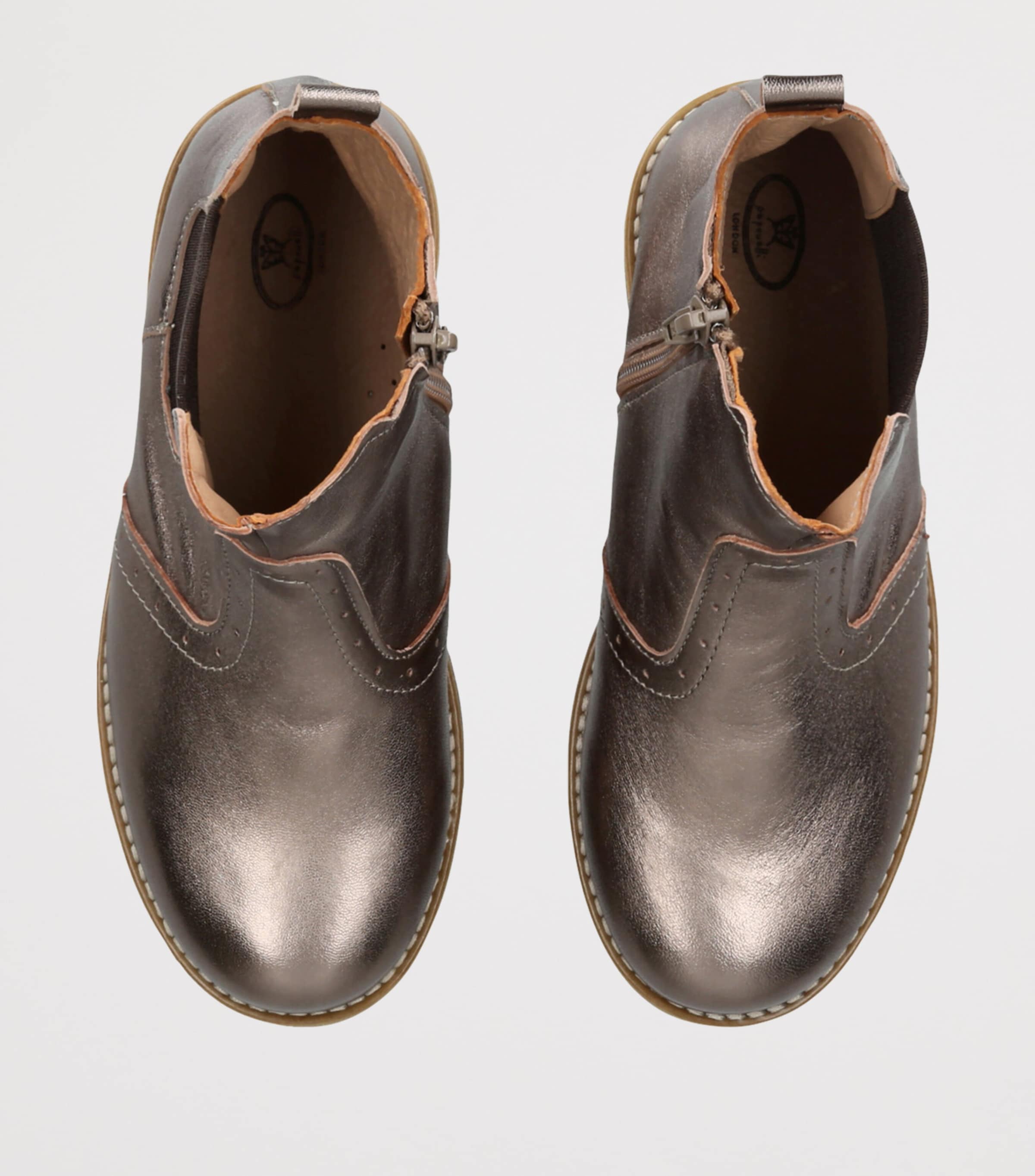 Leather Elo Ankle Boots BRONZE COM Image 4