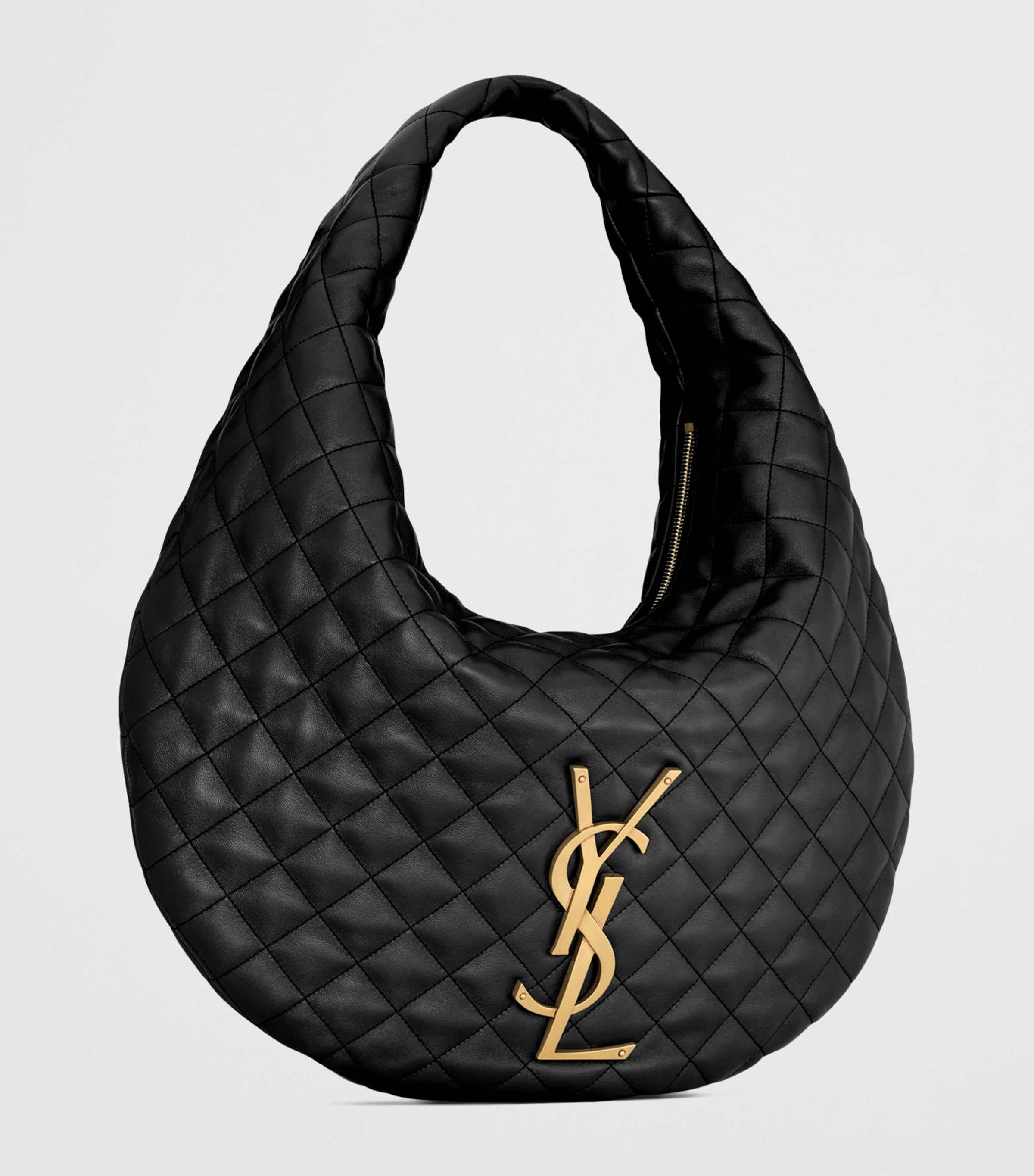 Saint Laurent Black Medium Icare Quilted Shoulder Bag | Harrods US