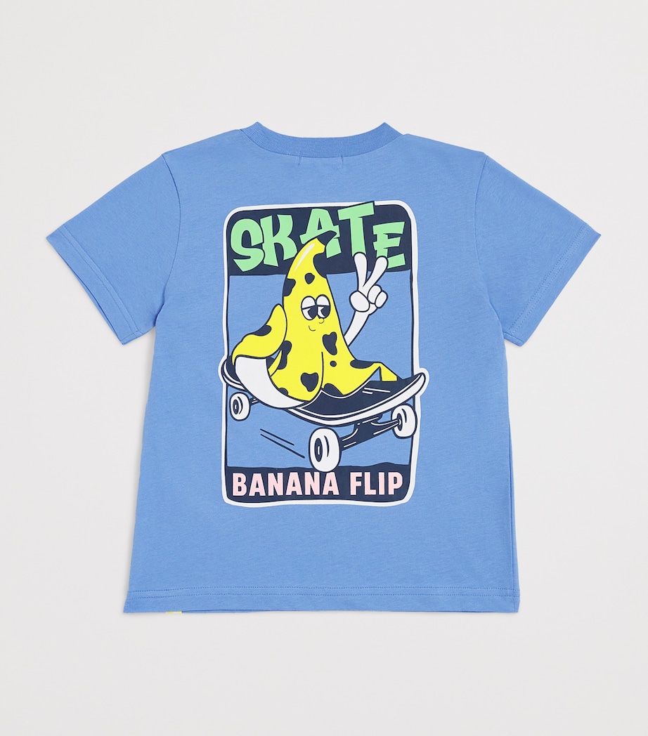 Cotton Banana T-Shirt (2-6 Years) PALE BLUE Image 2