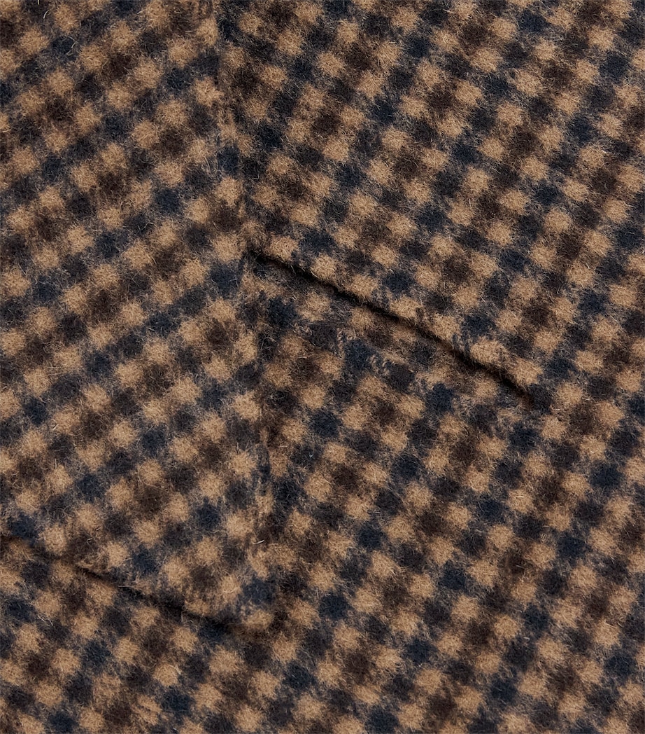 Claudie Pierlot Wool-Blend Check Scarf Dual Color Image 4