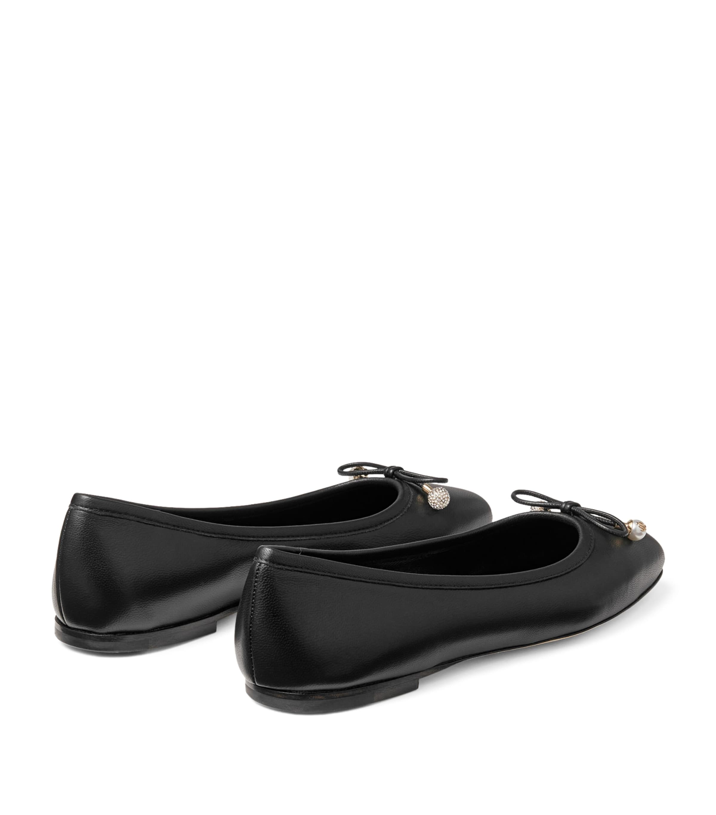 Elme Lambskin Ballet Flats BLACK Image 3