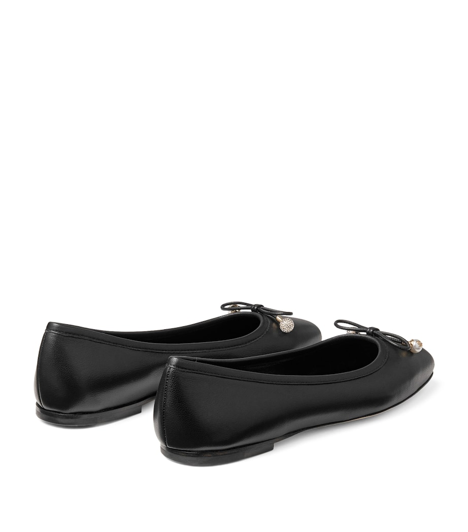 Elme Lambskin Ballet Flats BLACK Image 3