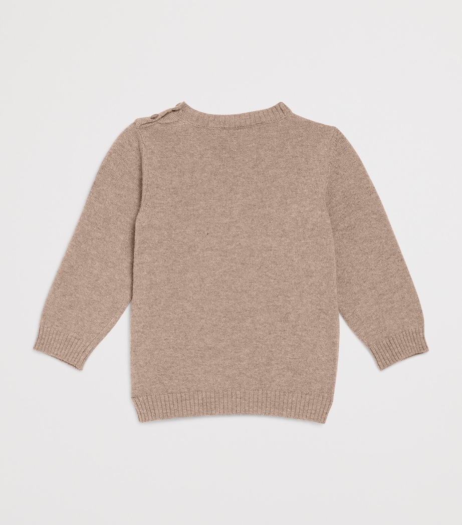 Knitted Plane Sweatshirt (3-24 Months) K1 BISCOTTO Image 2