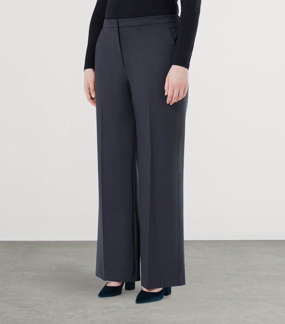 Virgin Wool Goloso Tailored Trousers DARK GREY Image 2