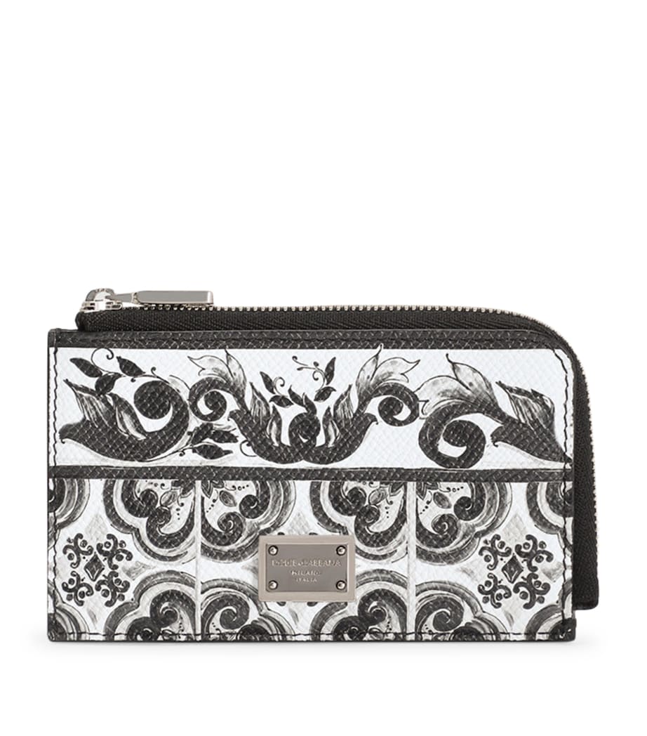Grained Calfskin Majolica Cardholder IU3TN -  NERO Image 1