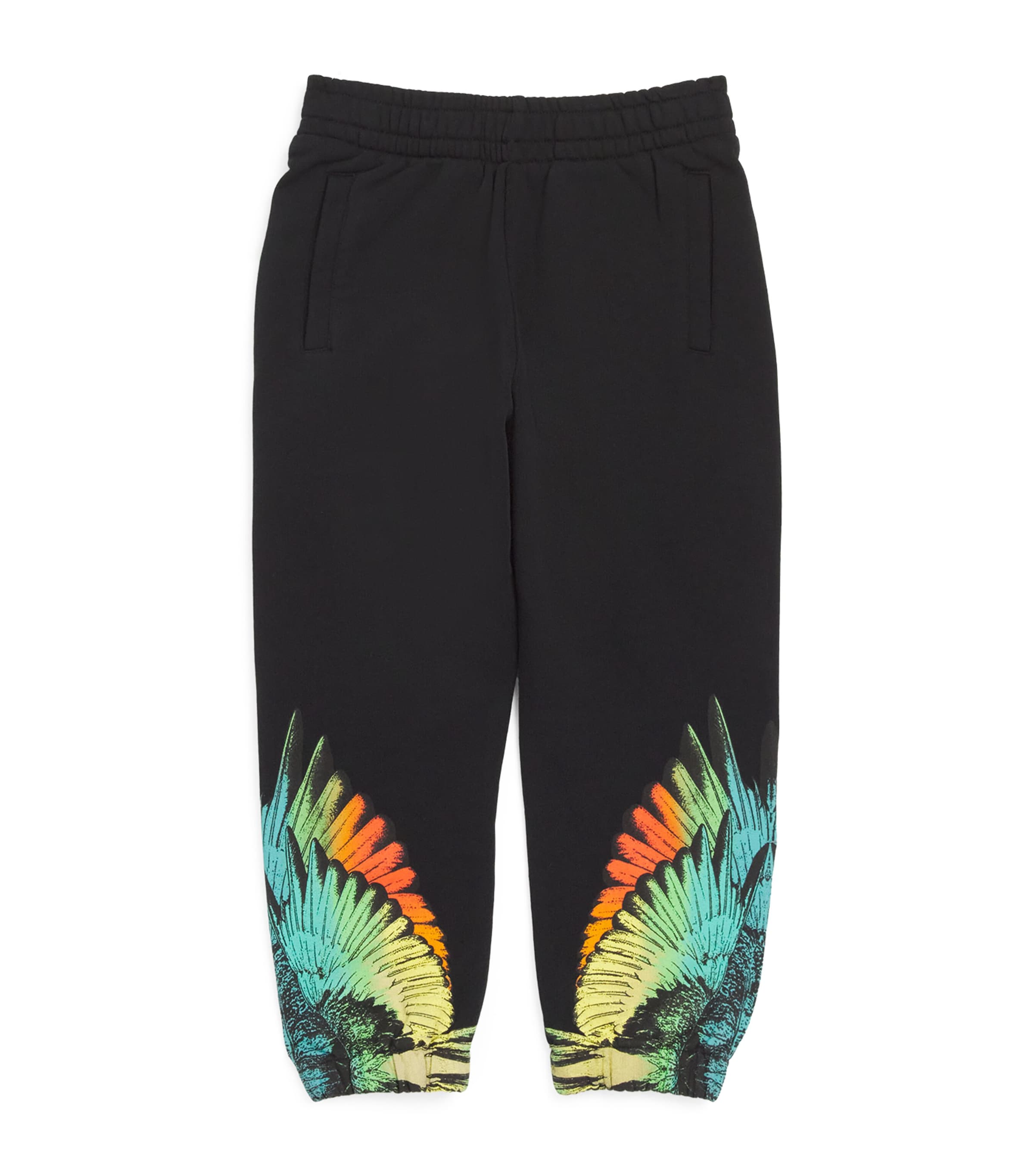 Shop Marcelo Burlon County Of Milan Cotton Icon Wings Sweatpants In Black