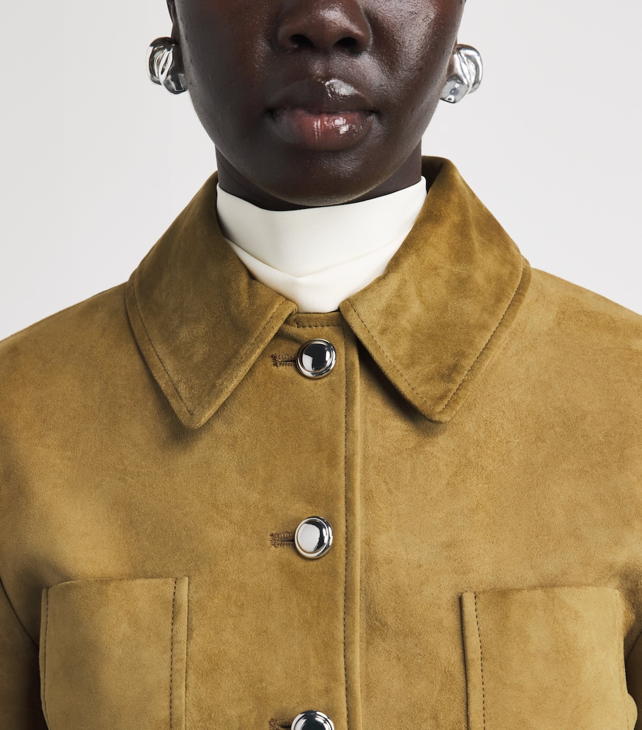 Altuzarra Womens Suede Astley Jacket Breen Image 3