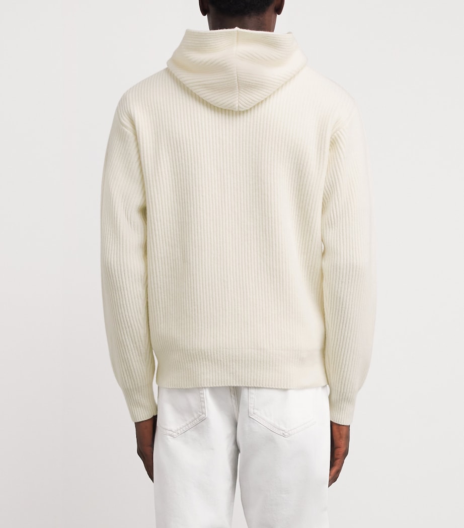 Wool-Cashmere Zip-Up Hoodie 120 WHITE Image 4