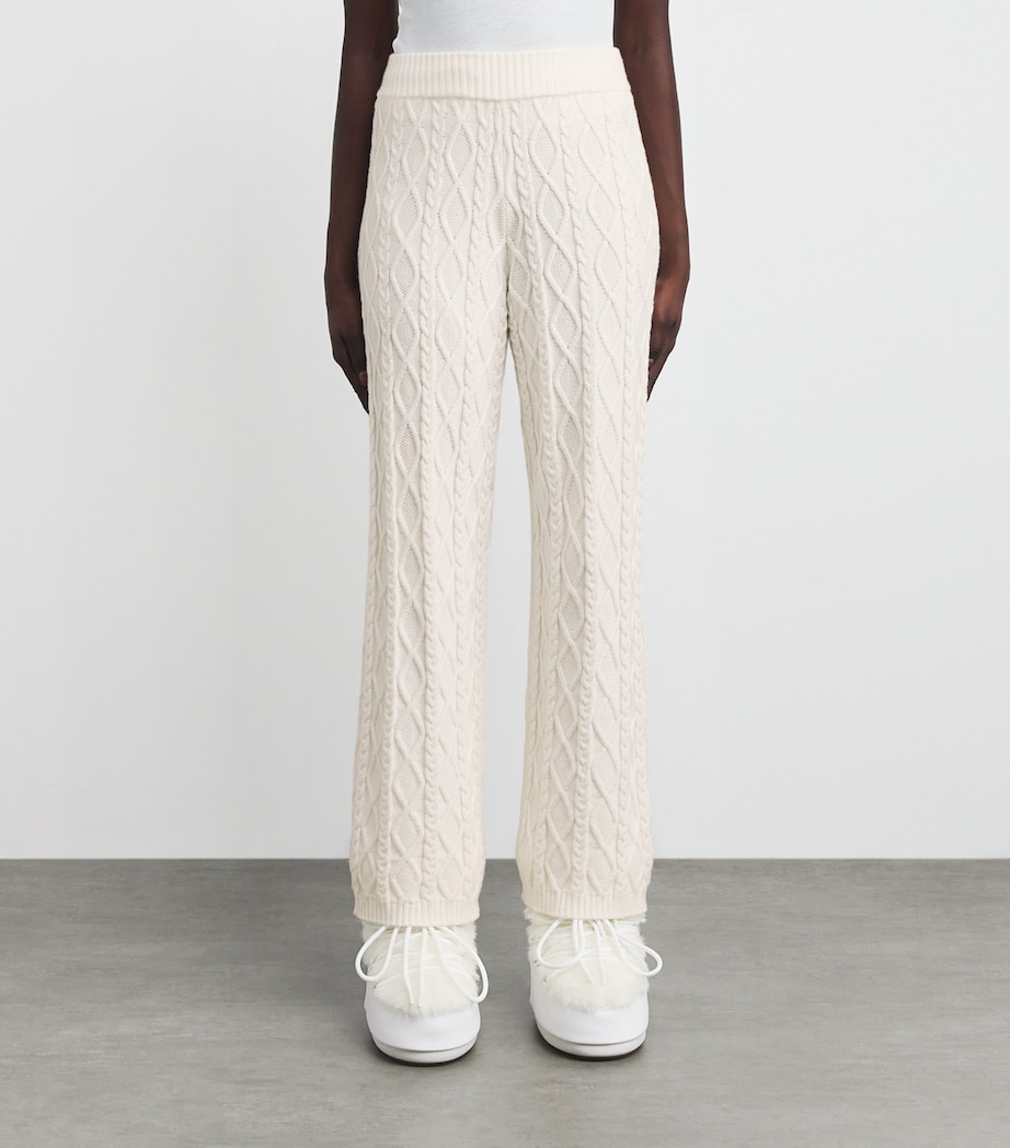 Cable-Knit Snow Bunny Trousers IVORY Image 3