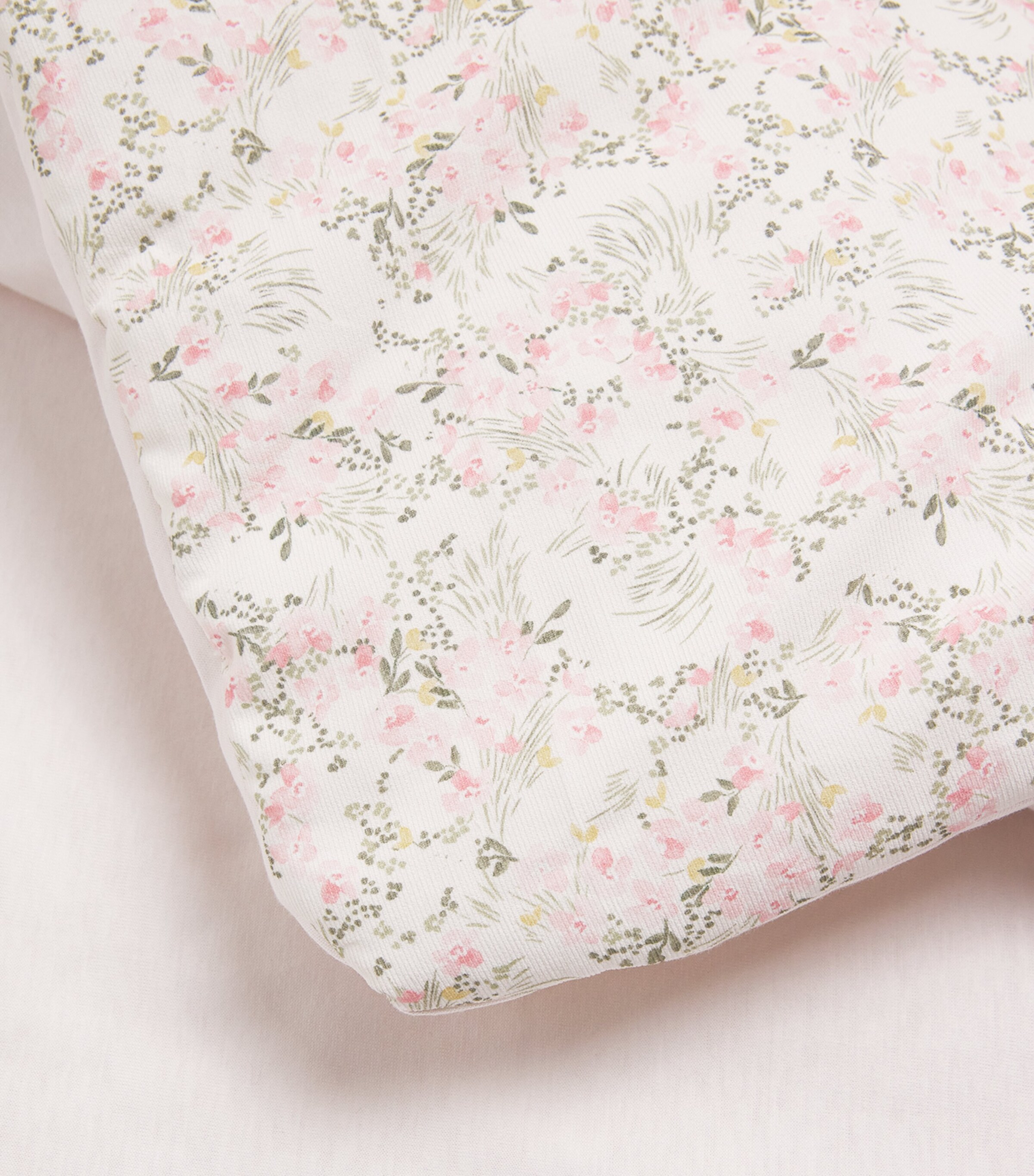 Cotton Floral Print Blanket 31ROSE PALE Image 3