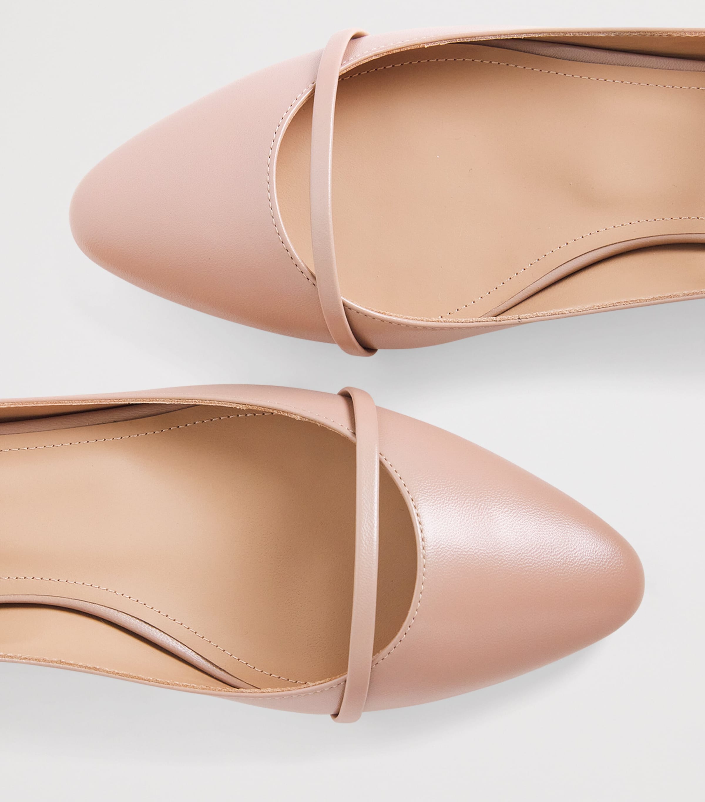 Malone Souliers Leather Mary Ballet Flats 10 Dove Image 7