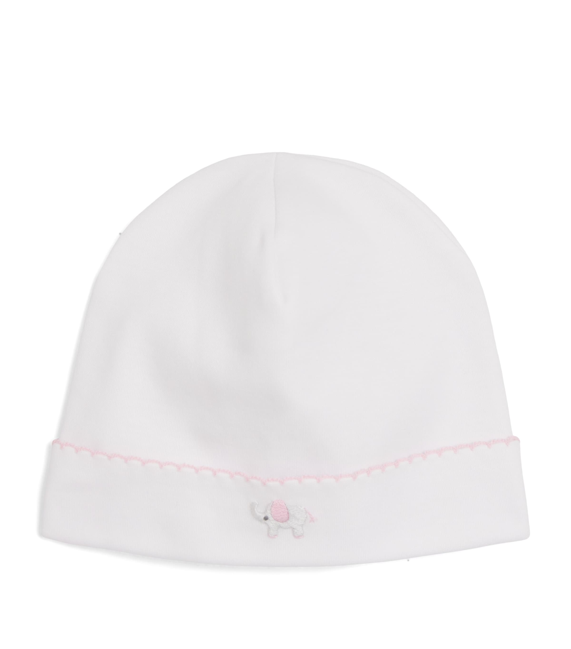 Kissy Kissy Pima Cotton Elephant Hat White/pink Image 1